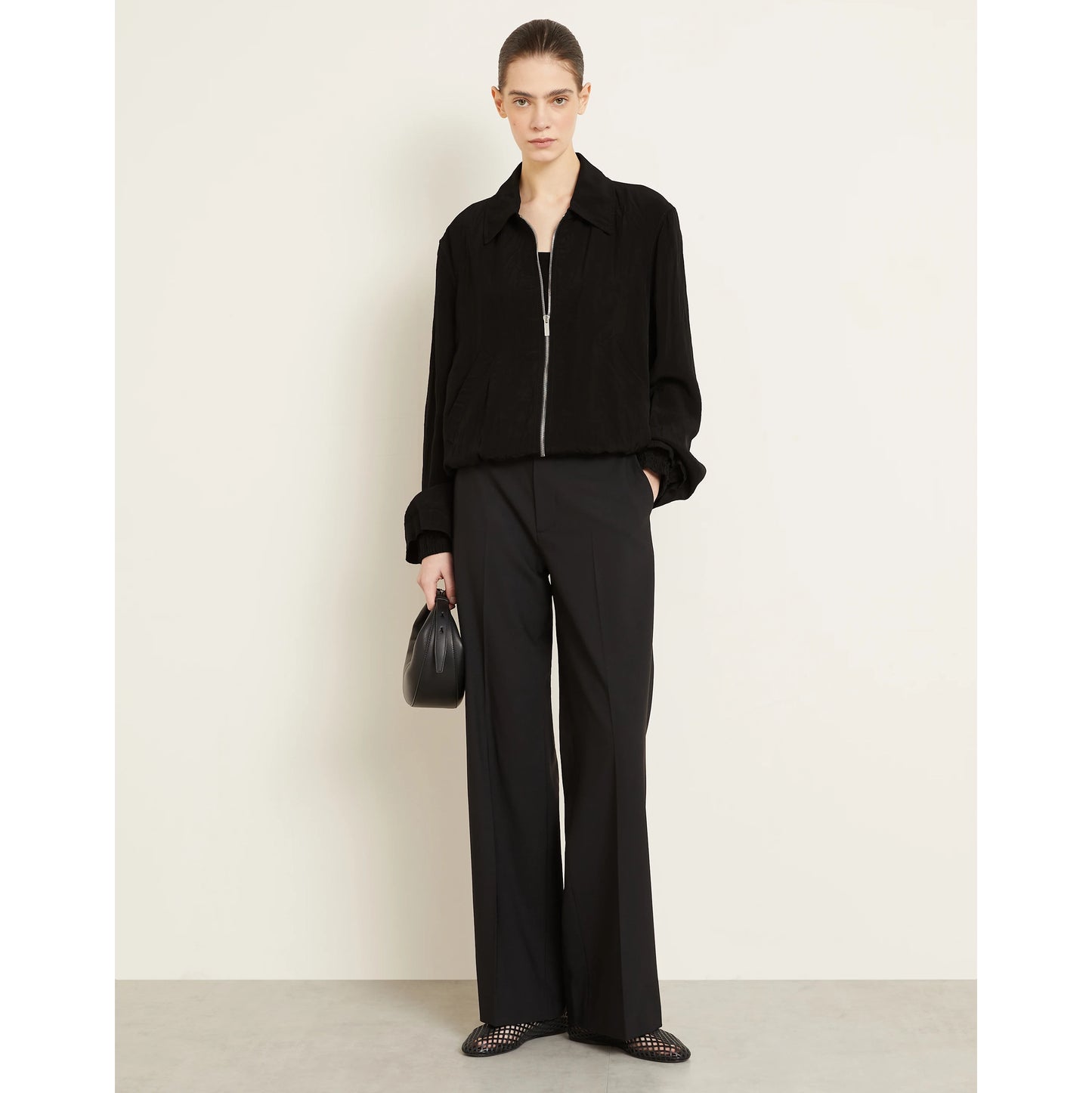 Gauchere Bomber Jacket in Black, size 42