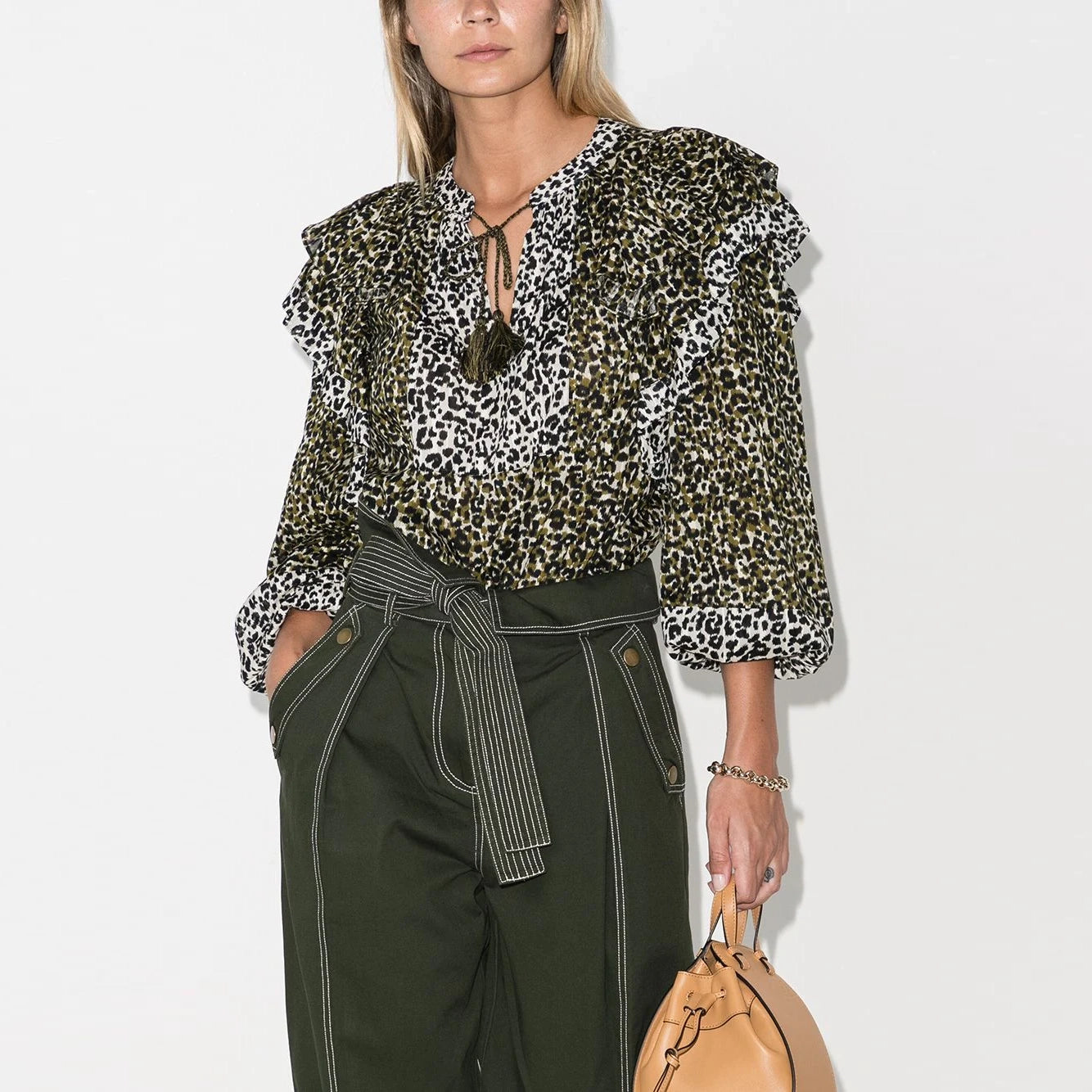 Ulla Johnson "Carissa" Leopard Top, size 4