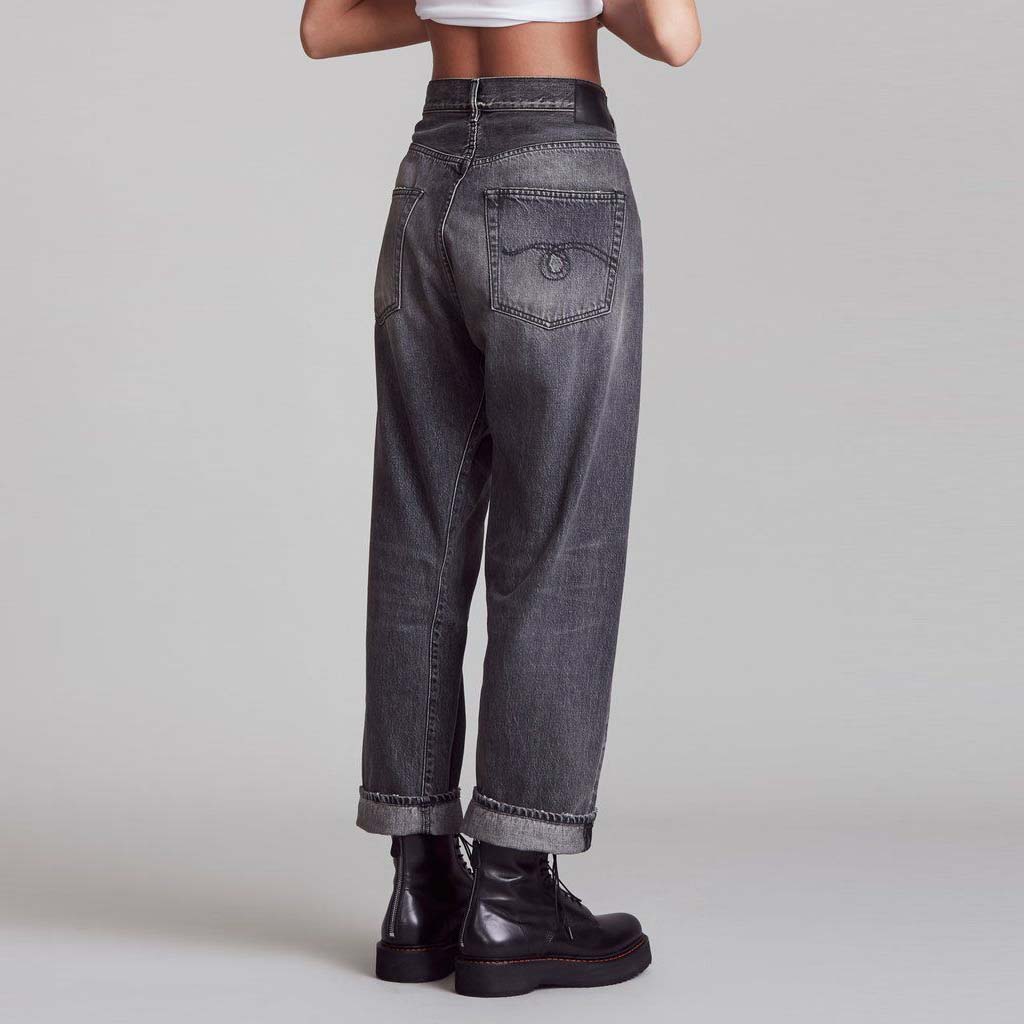 R13 Crossover Jean in "Leyton Black", size 25 (fits like a 27)