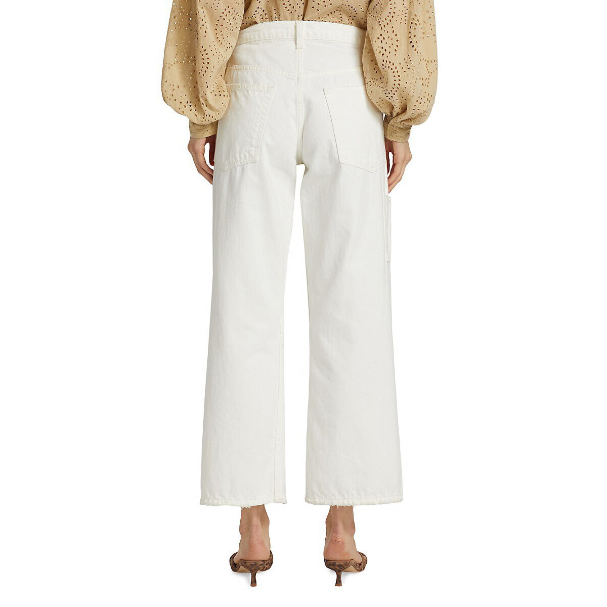 Nili Lotan "Violette" Jean in Cream, size 29