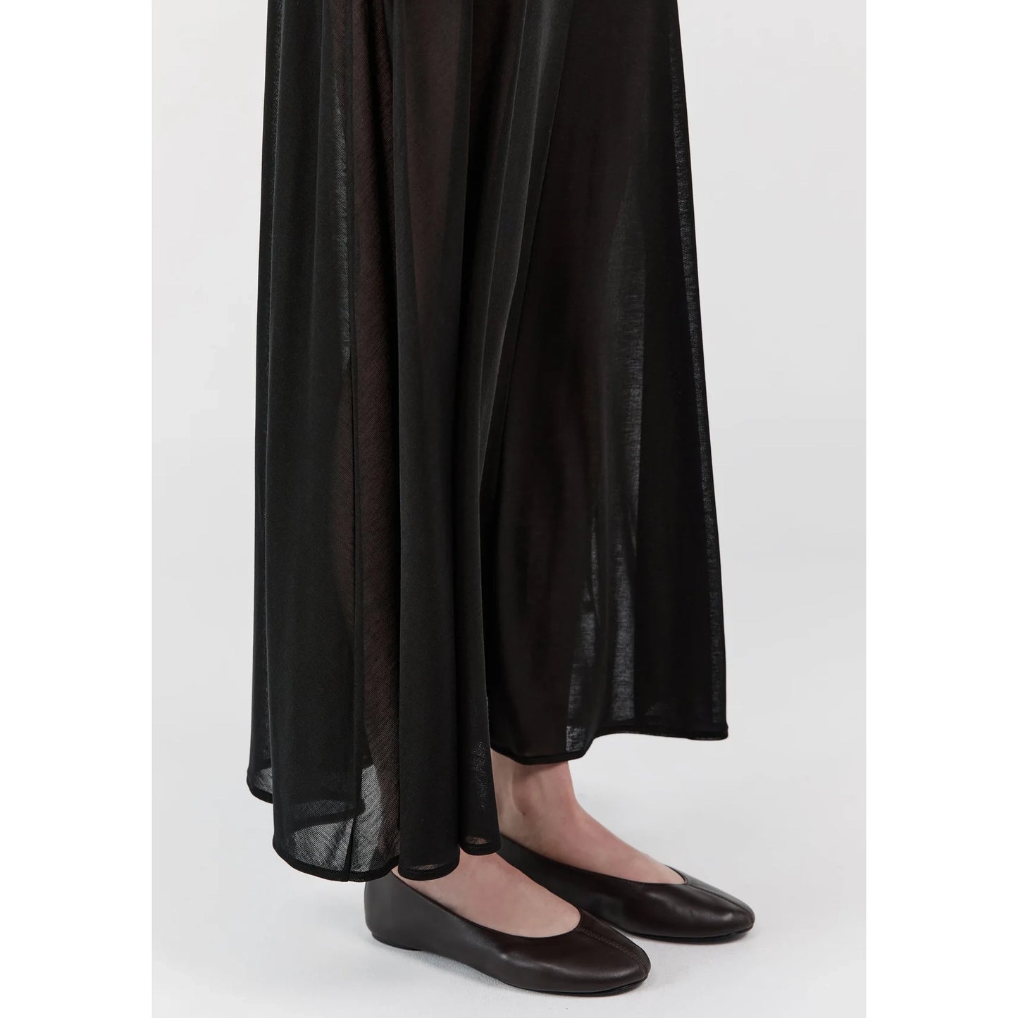 St Agni Low Scoop Ballet Flat in Coffee, size 37