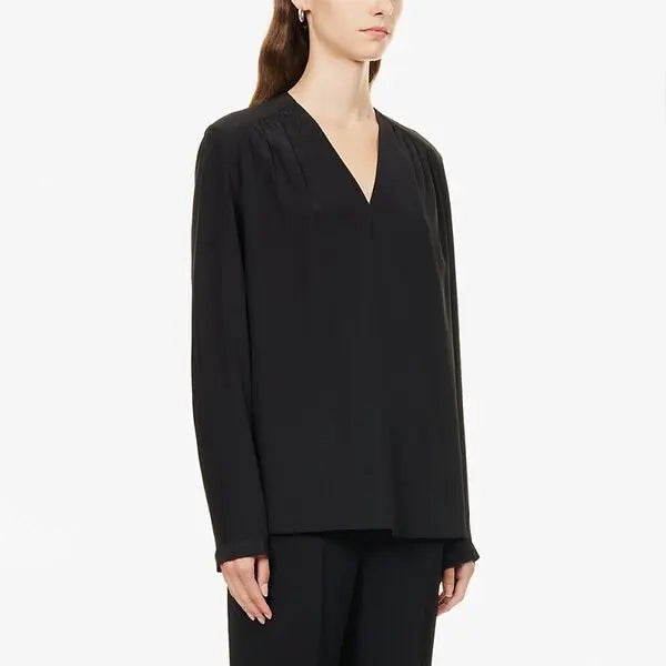 Joseph "Newell" Silk Blouse in Black, size 32 (XS)