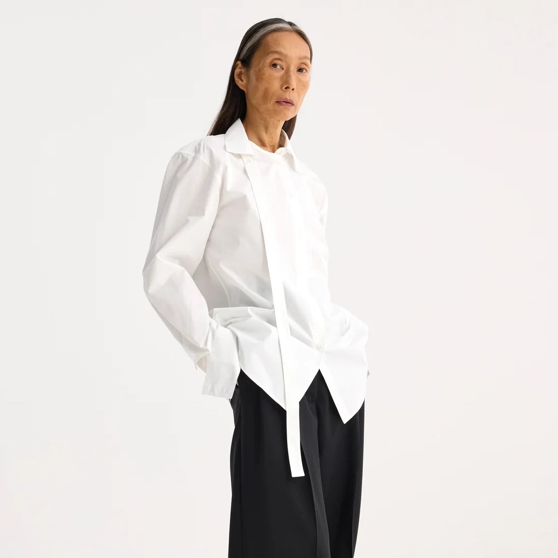 Rohe Deconstructed Poplin Shirt in White, fits size S ish