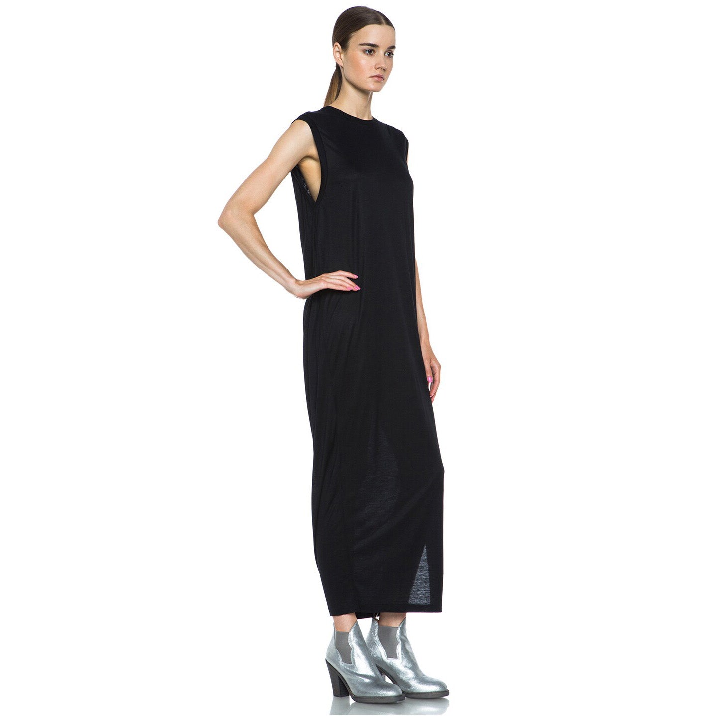 Acne Studios "Bree" Fluid Dress in Black, size Small