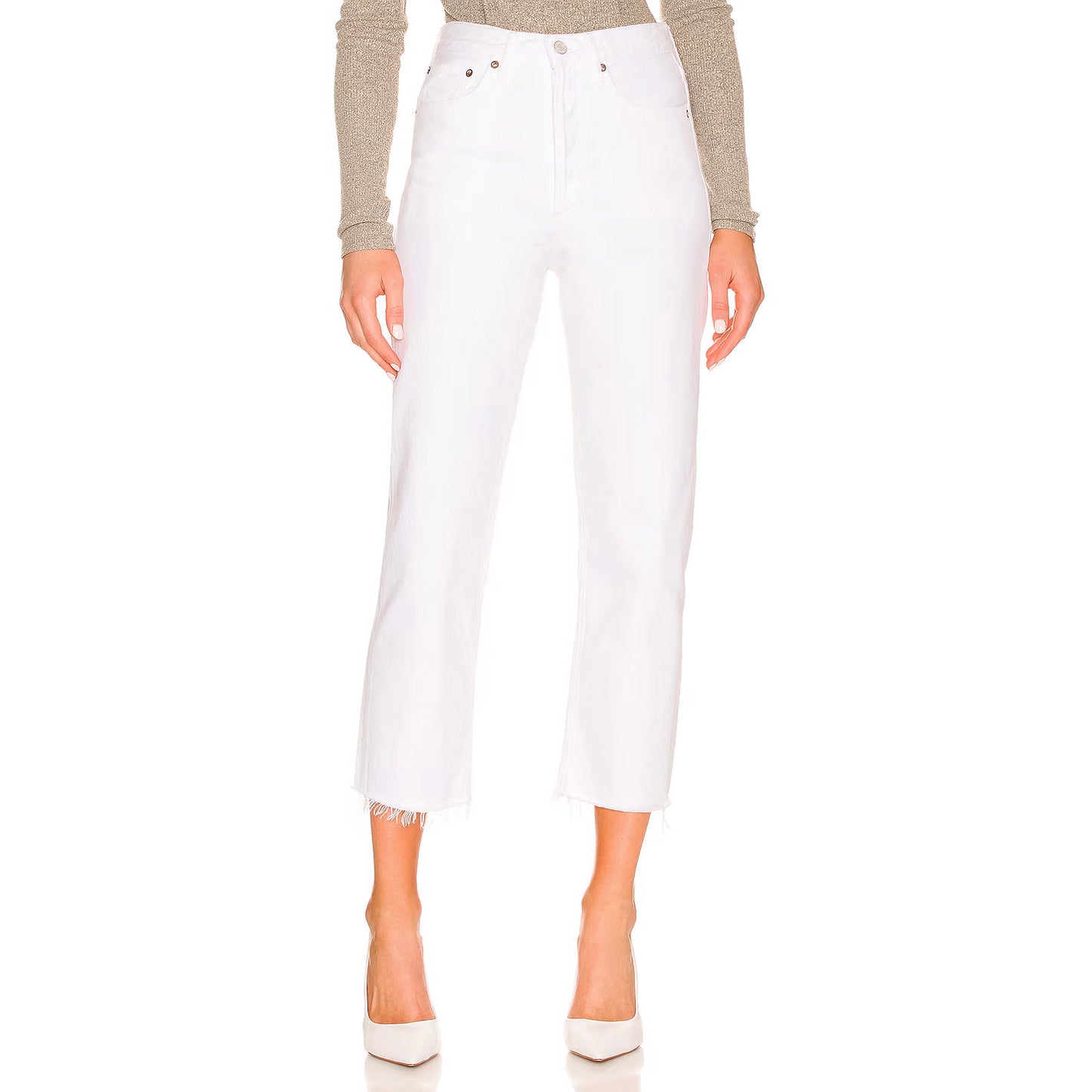 AGOLDE "90s Crop" Jean in "Element" White, size 29