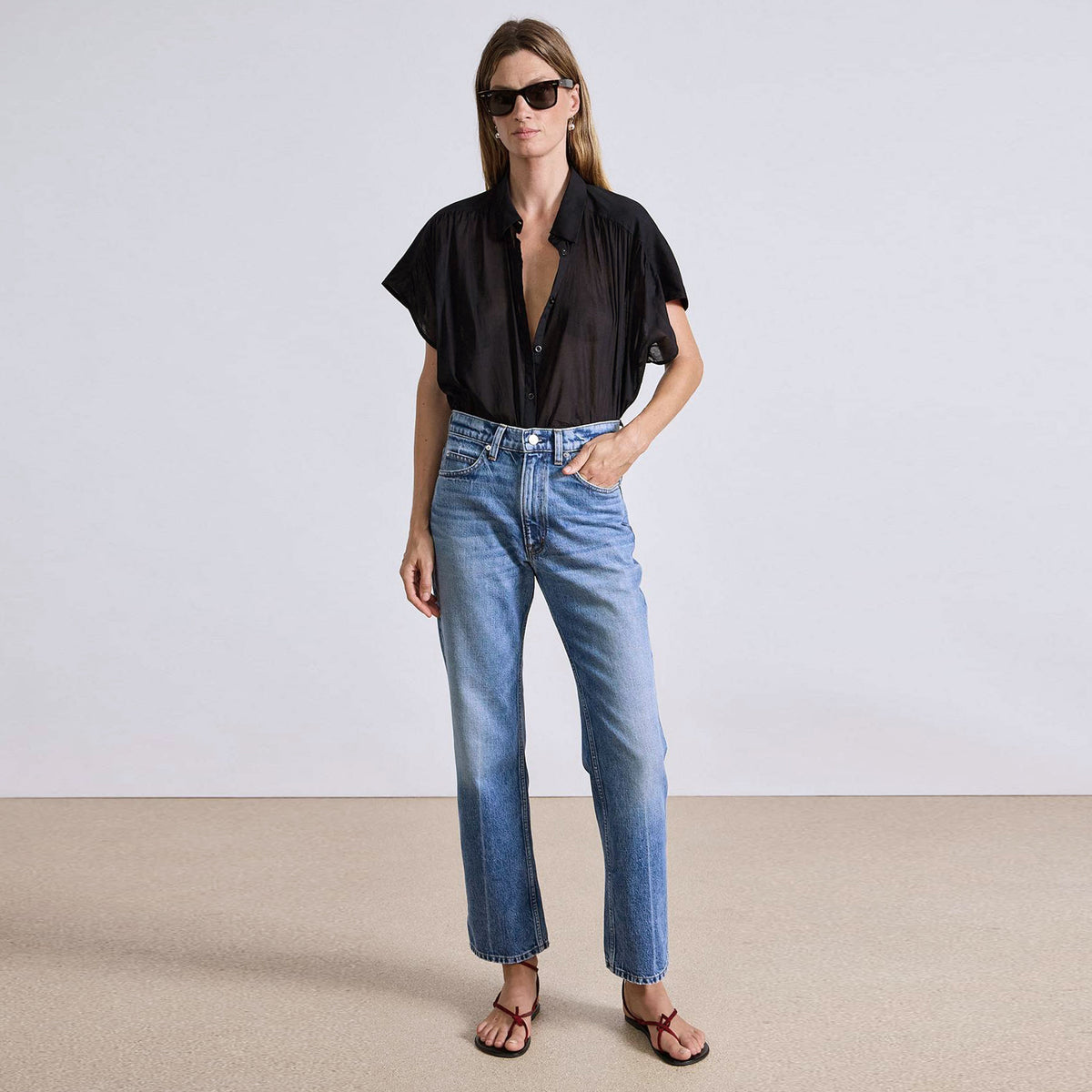 Apiece Apart "Rene"Kick Flare Jean in "Hermosa Wash", size 27