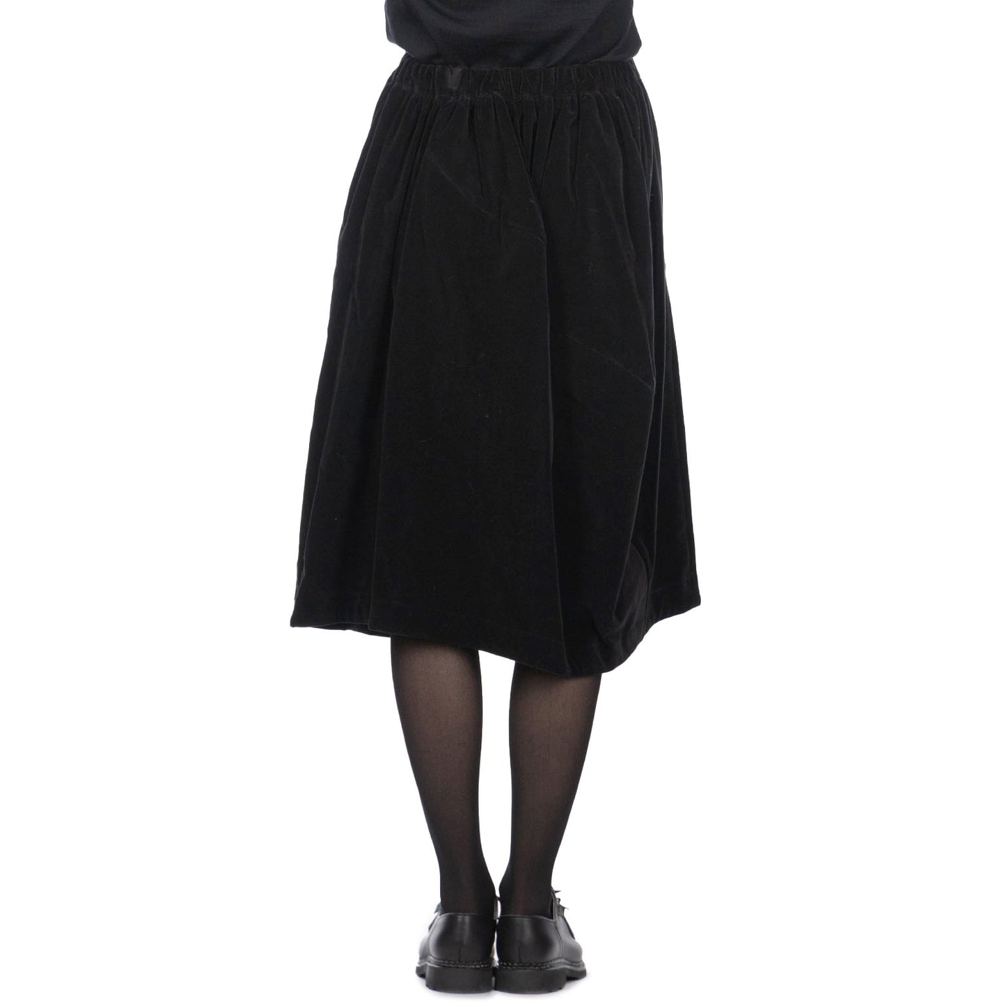 Comme des Garcons Cotton Velveteen Skirt in Black, size XS