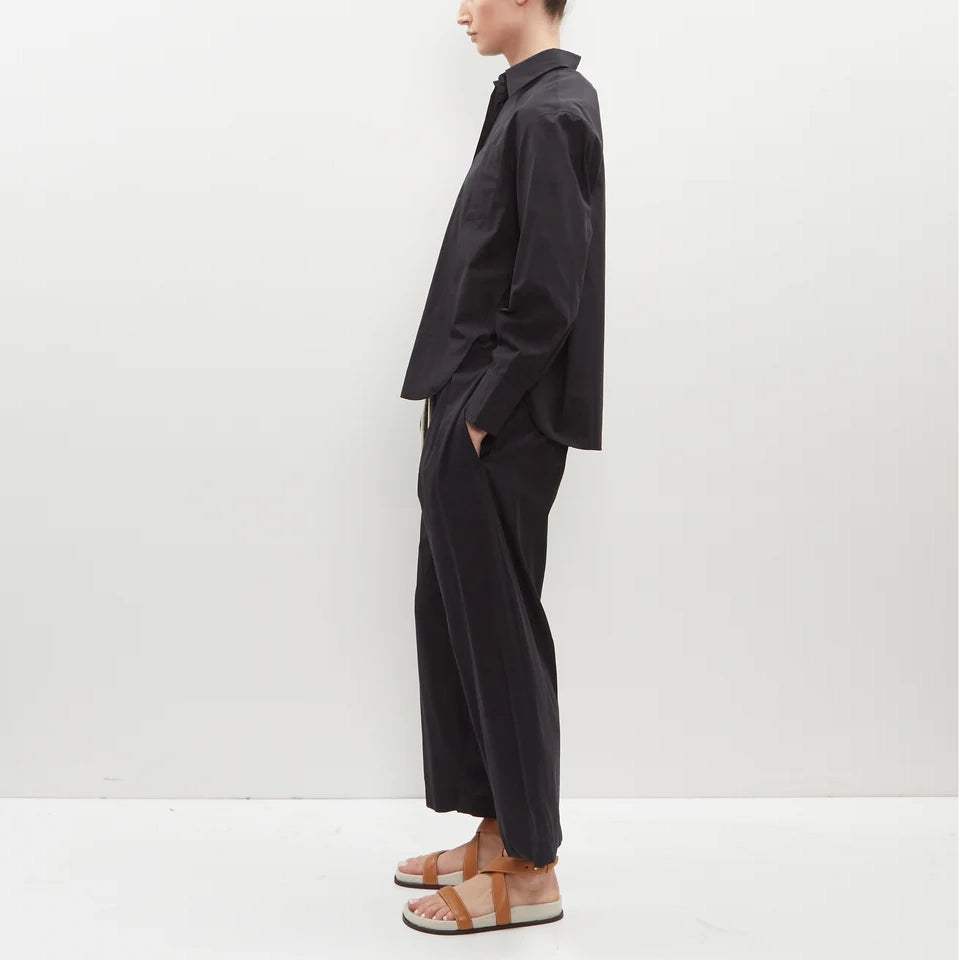 Maria McManus Drawstring Waist Pant in Black, size XS