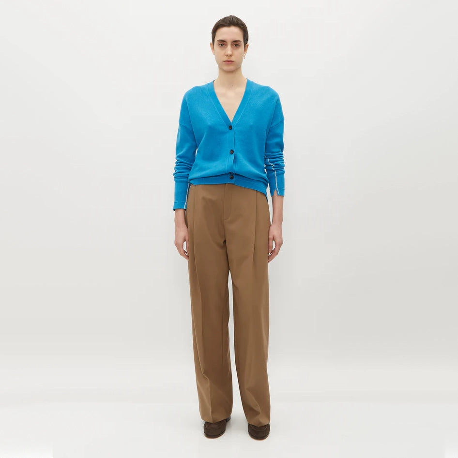 Maria McManus Boyfriend Cardigan in Cerulean Blue, size Large