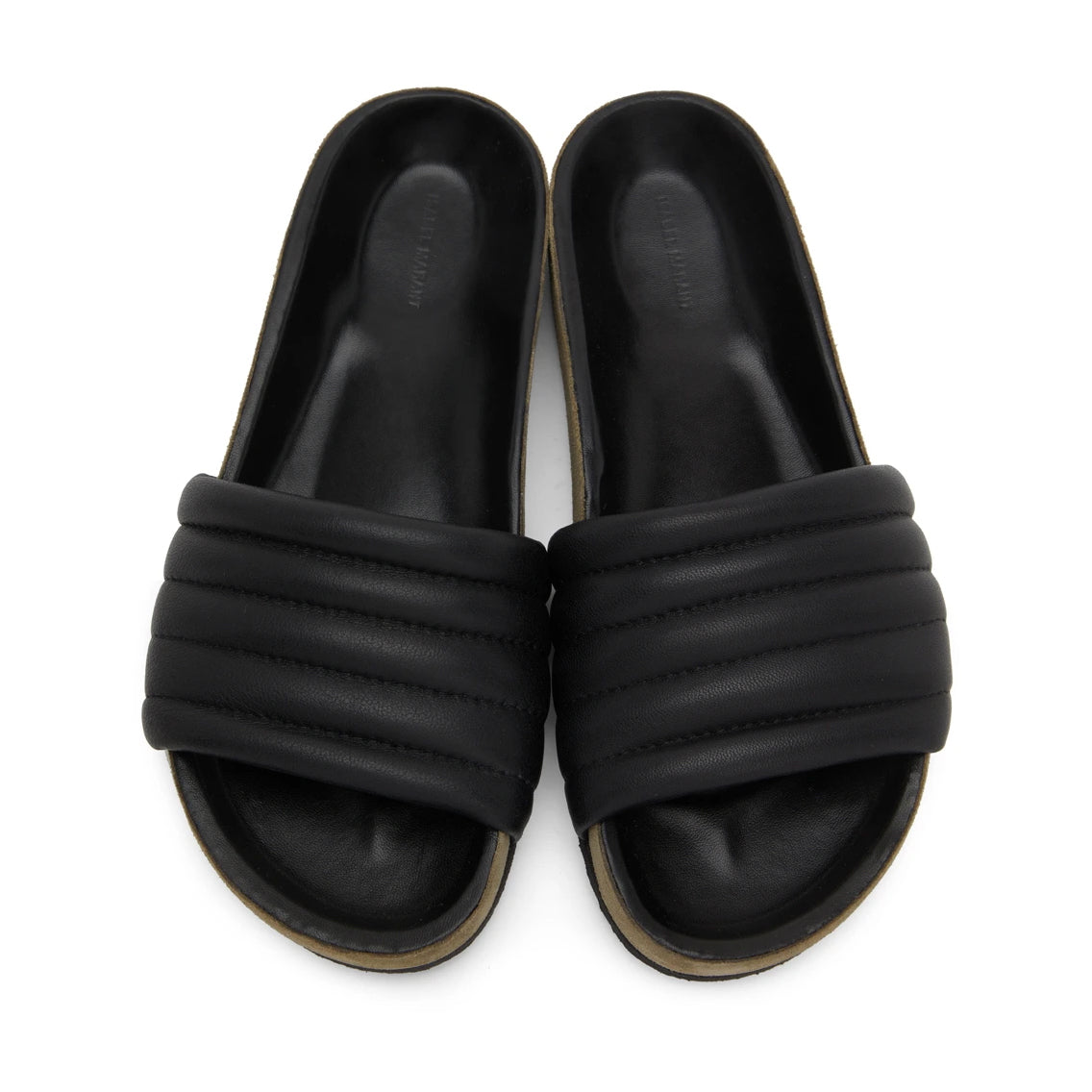 Isabel Marant Hellea Slides in Black, size 35