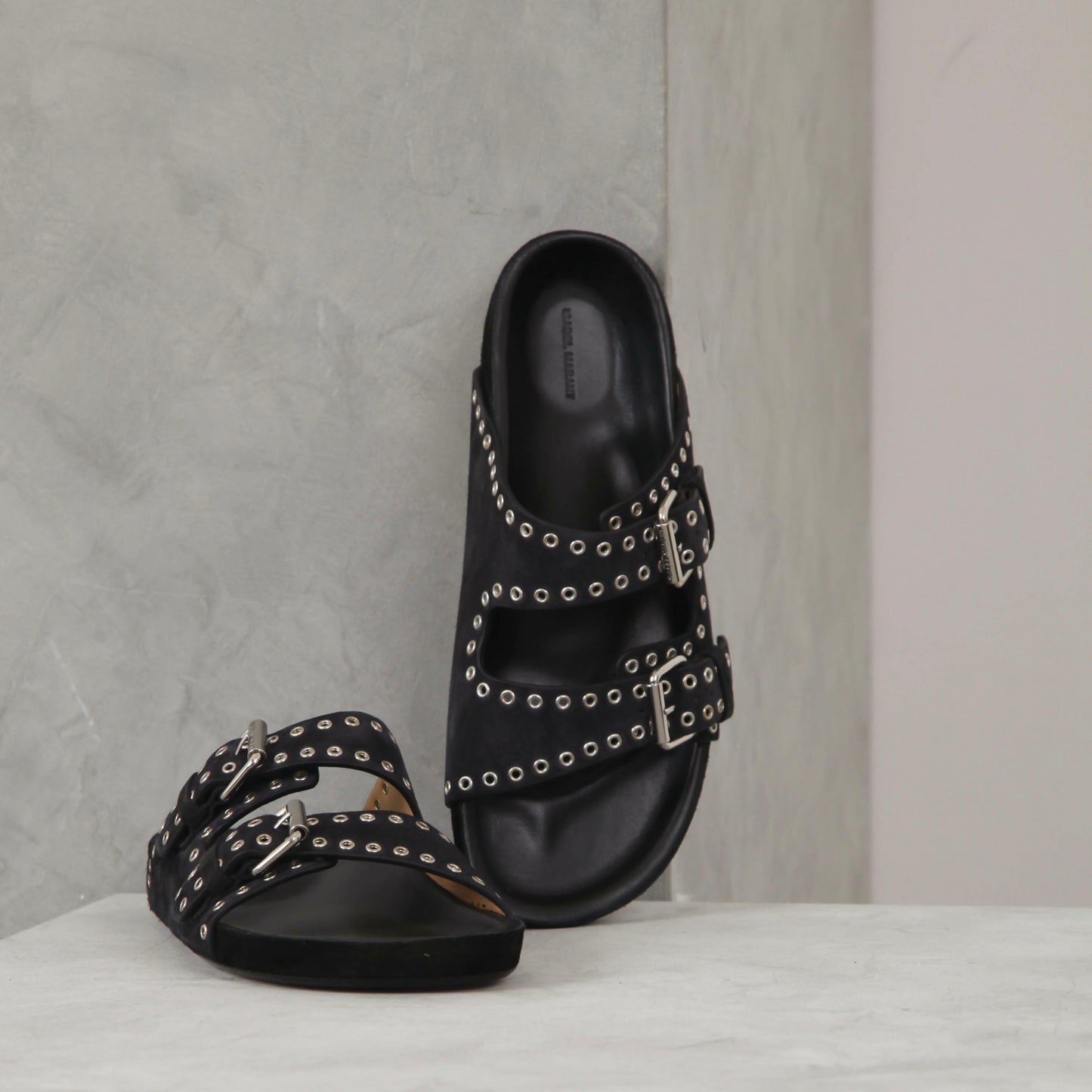 Isabel Marant "Lennyo" Studded sandals in black, size 37