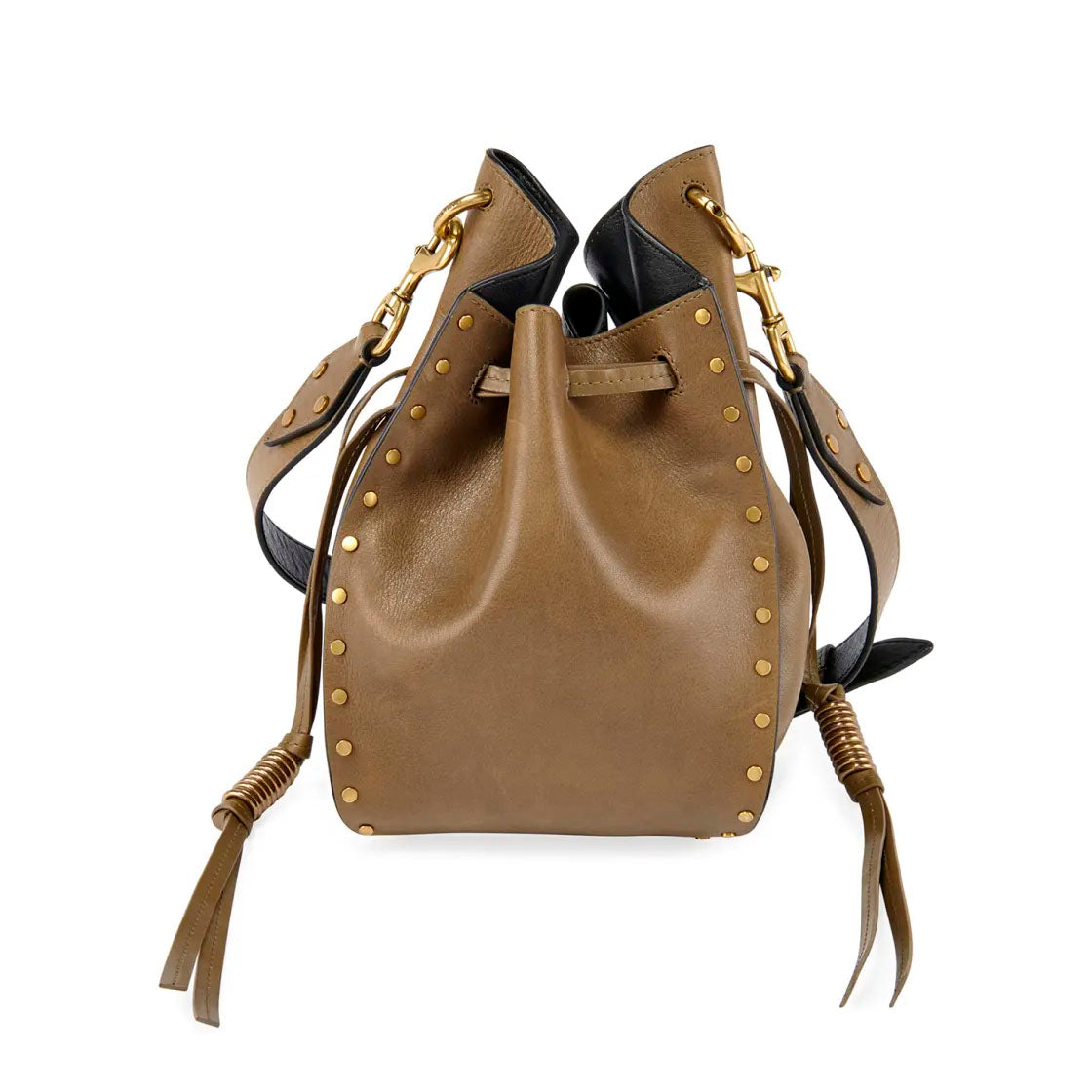 Isabel Marant Radja Bucket Bag in Khaki Green