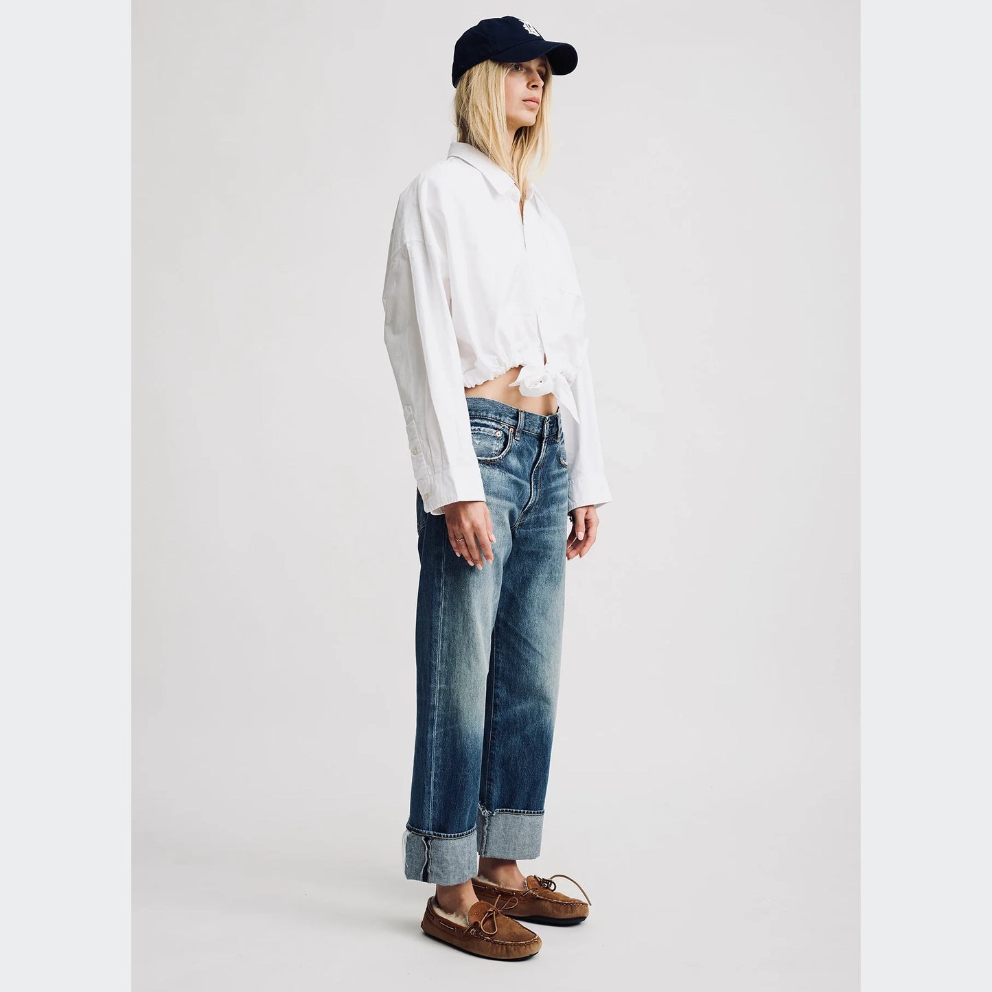 Denimist “Lucy” boyfriend in Fenmore Blue, size 25 (fits 26)