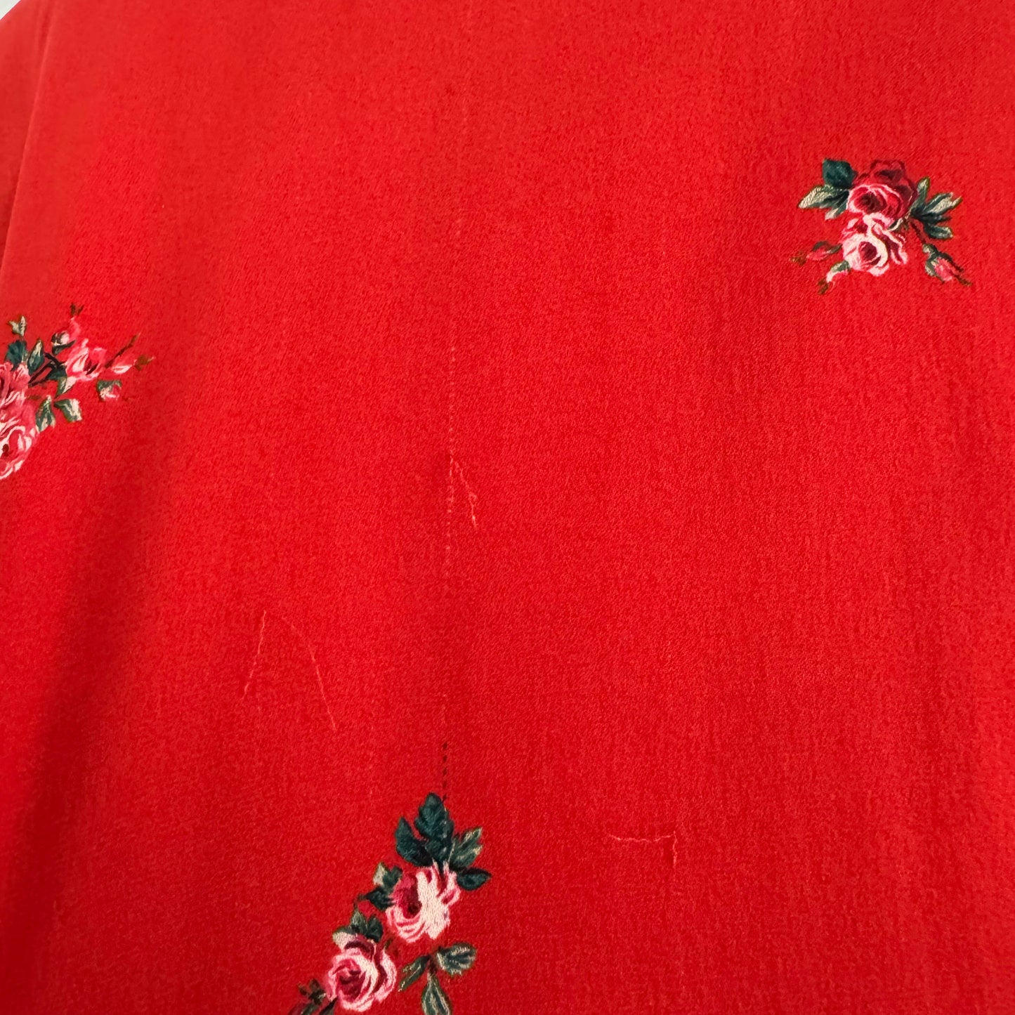 Magda Burtrym "San-Remo" Floral Print Dress in Red, size 34 (fits like size 0)