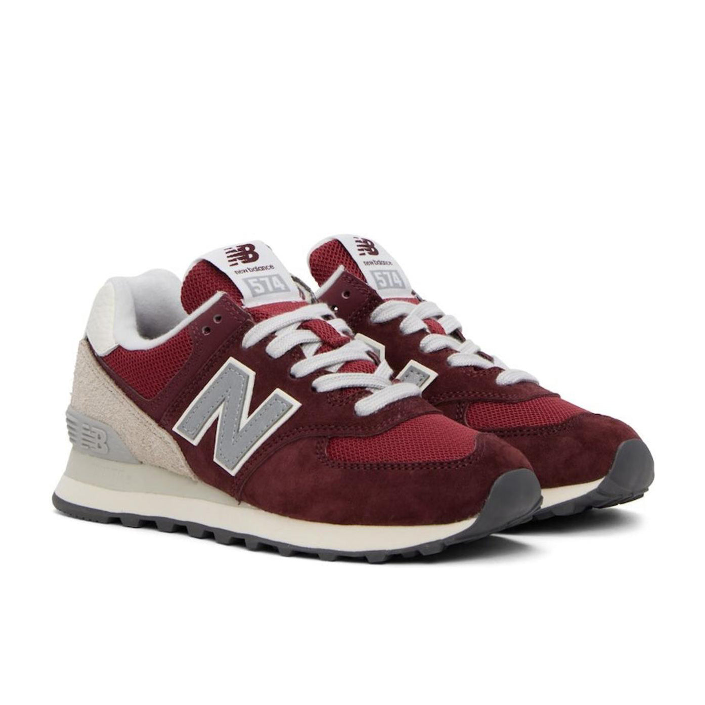 New Balance 574 in Burgundy Suede size 7.5 Mens 9 Womens