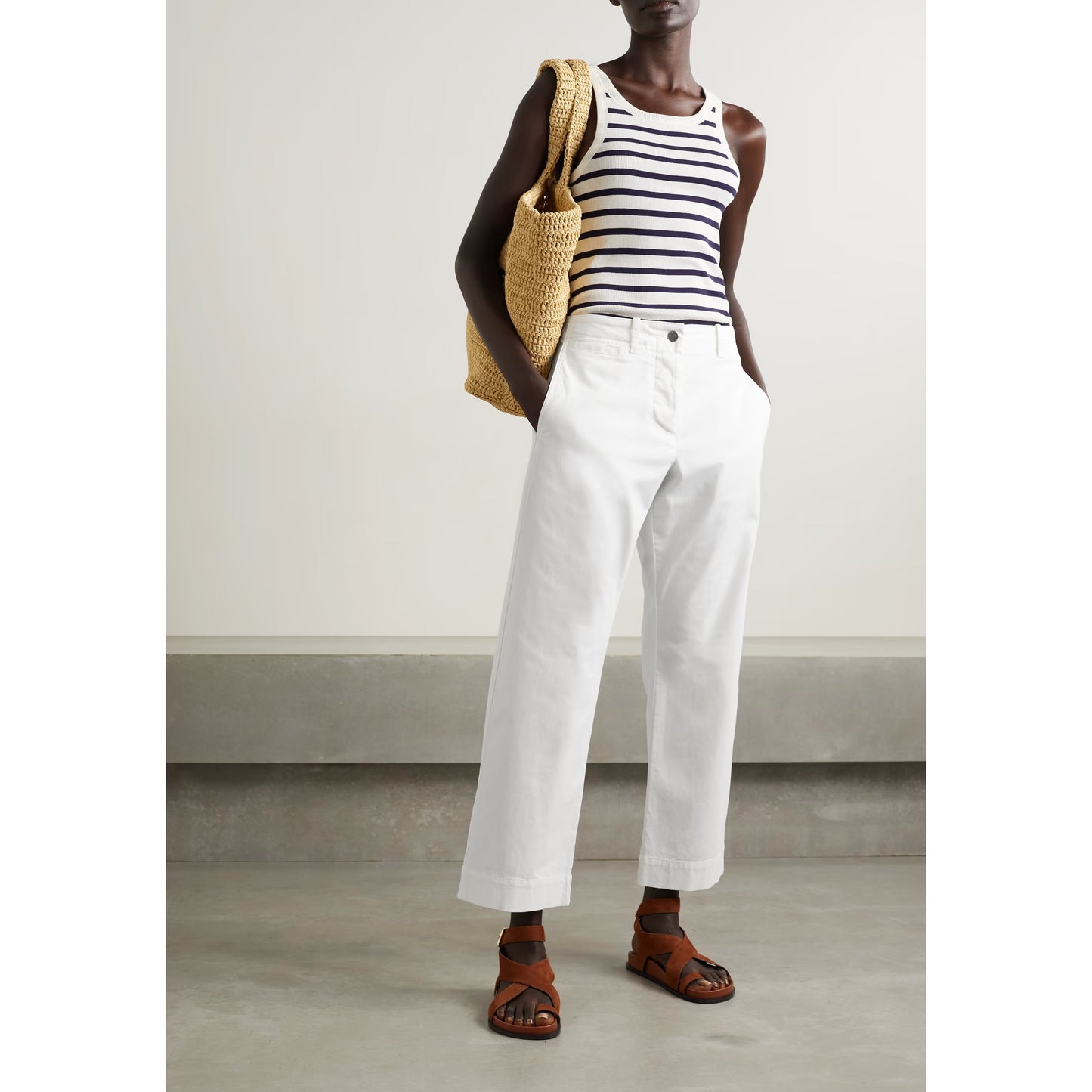 Nili Lotan "Tomboy" Pant in Chocolate Brown, size 8