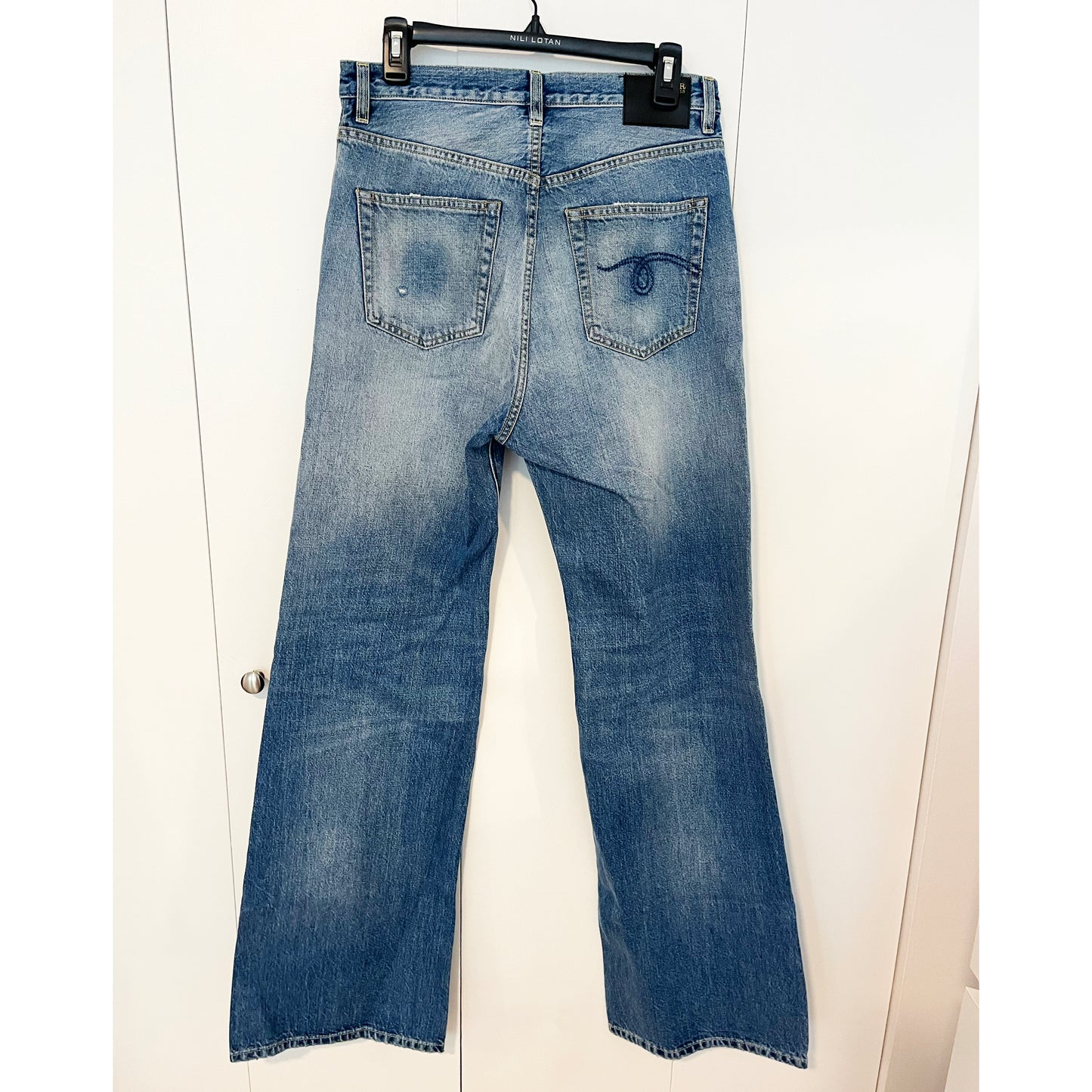 R13 "Jane" Jeans in Irving Blue, size 31
