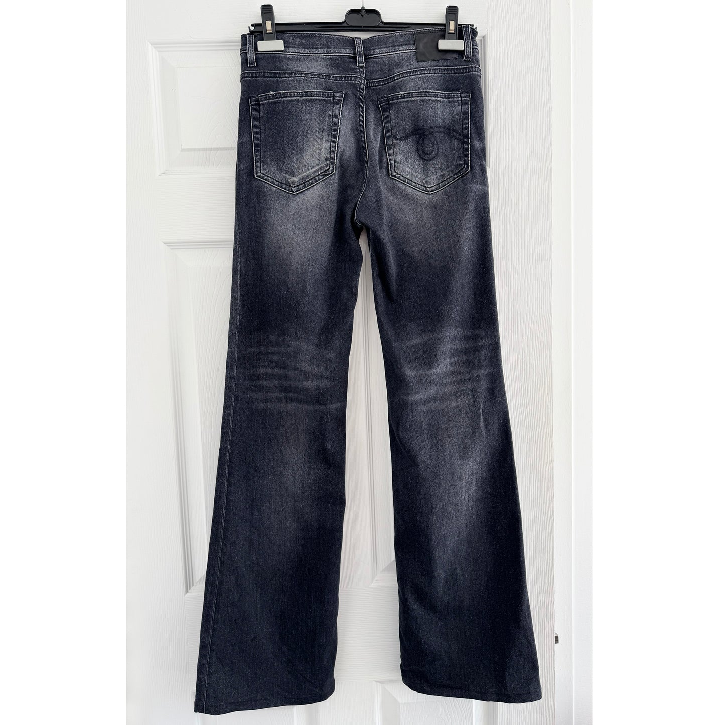 R13 Jane Jean in "Dirty Black", size 28