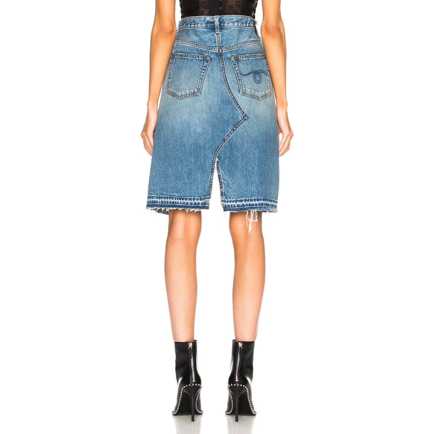 R13 "Norbury" Denim Skirt, size 28 (fits size 27)