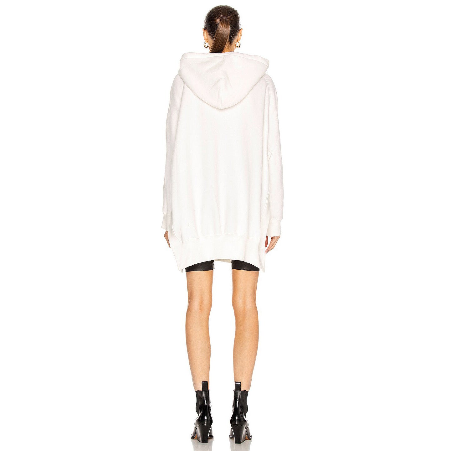 R13 Oversize Cape Hoodie in White, size XS/S (fits S/M)