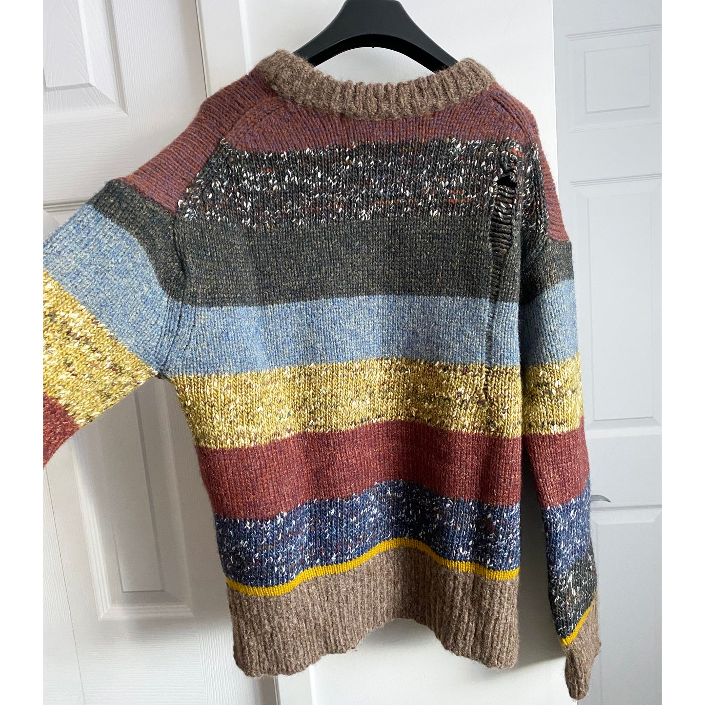Pull ras du cou rayé Raquel Allegra, taille « 0 » (convient comme un S/M)