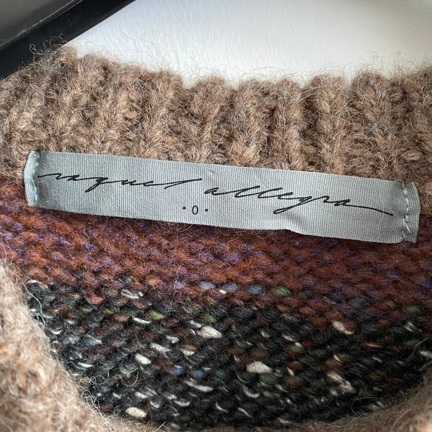 Pull ras du cou rayé Raquel Allegra, taille « 0 » (convient comme un S/M)