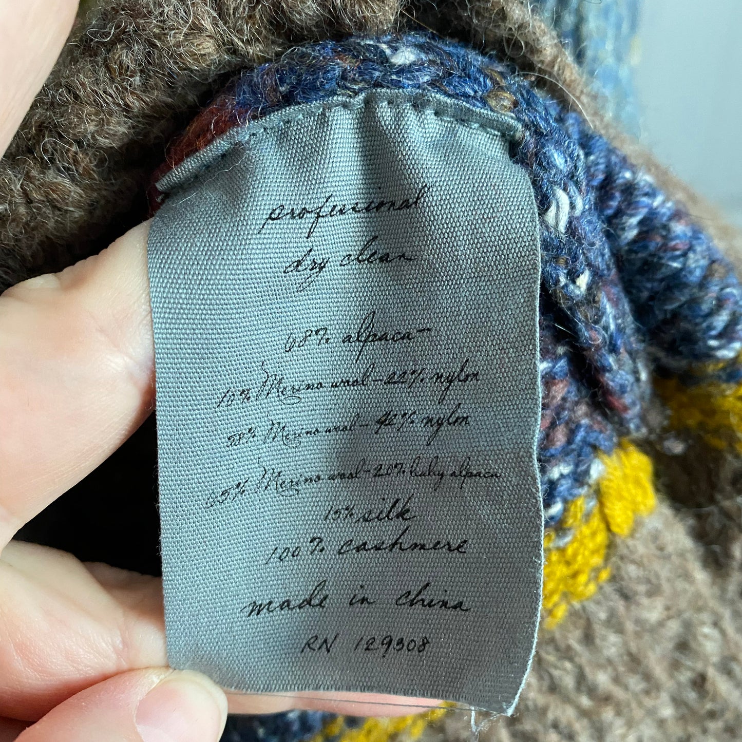 Pull ras du cou rayé Raquel Allegra, taille « 0 » (convient comme un S/M)