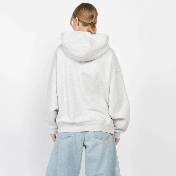 Anine Bing "Harvey" Logo Hoodie in Grey, size Small (fits oversize)