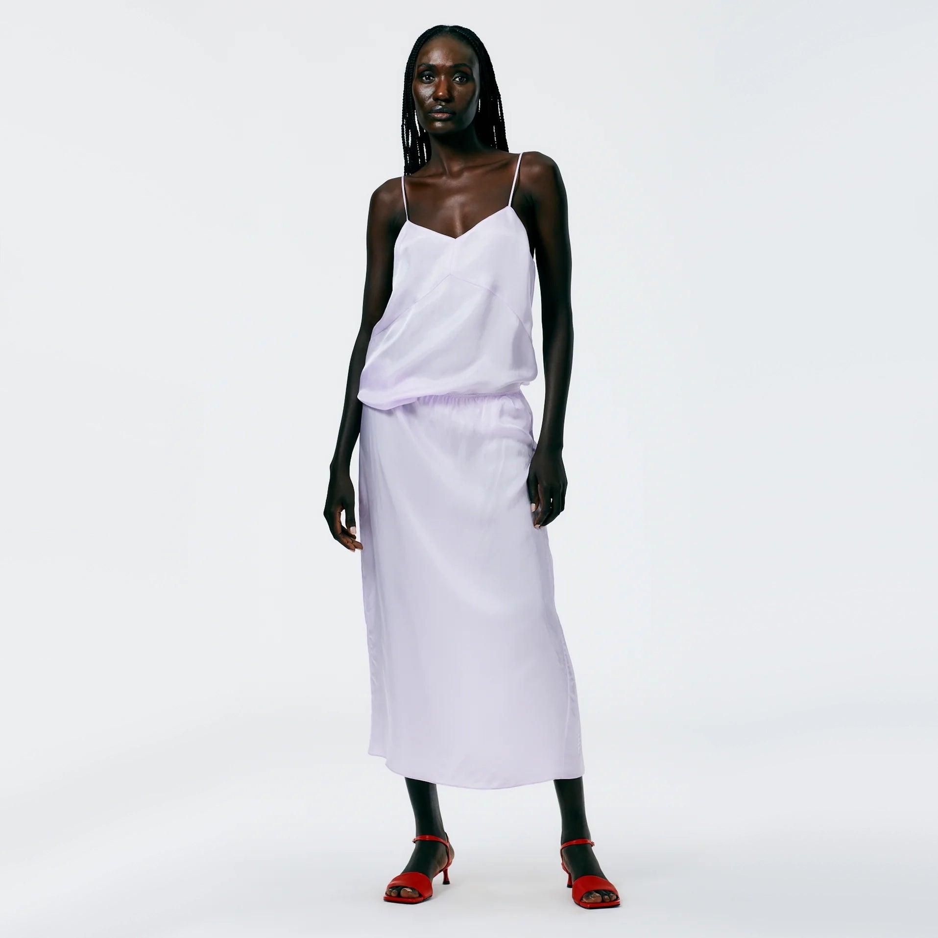 Tibi Slip Skirt in Lilac, size 14 – The Sequel Sale