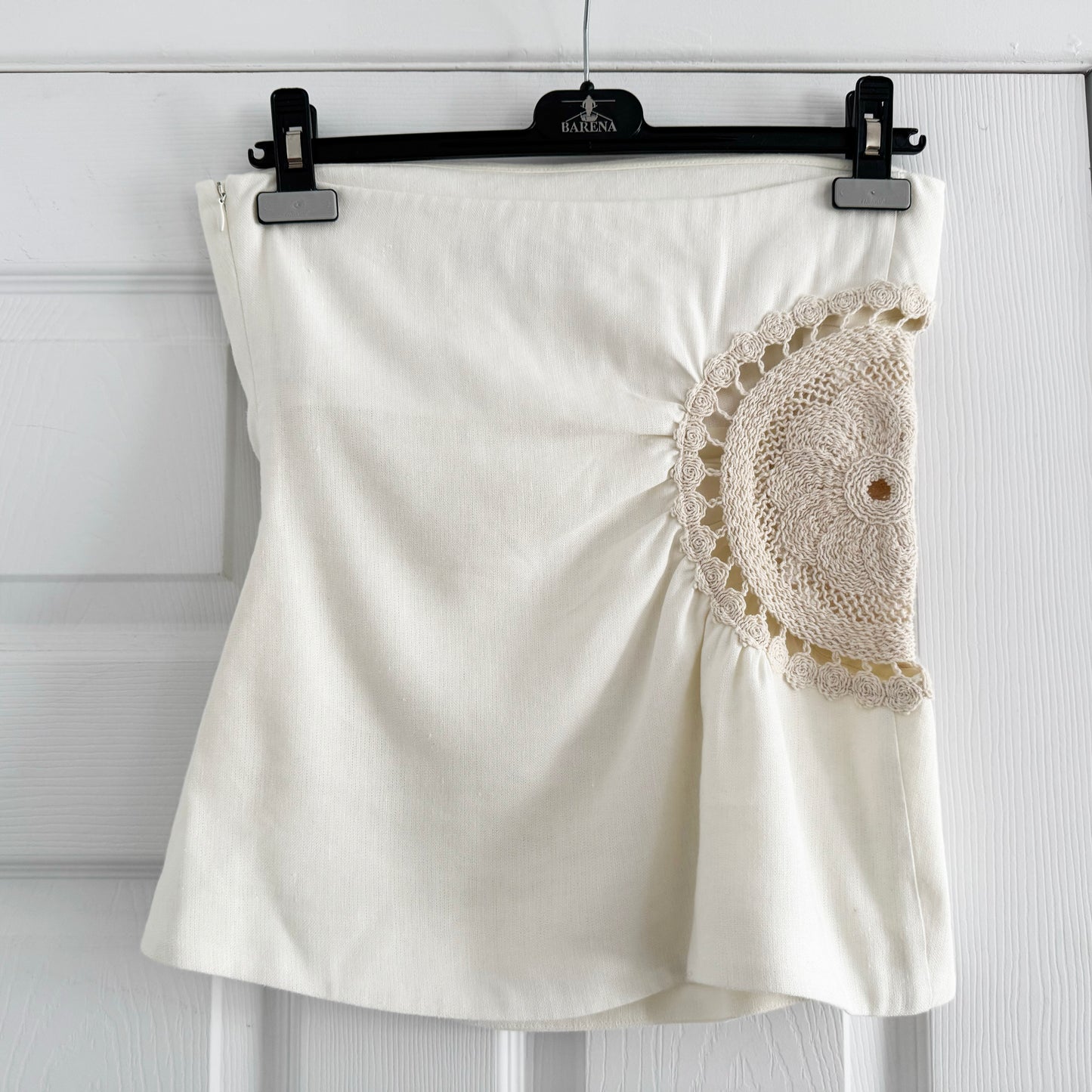 Sir The Label "Atacama" Strapless top in Natural, size "1" (size Small)