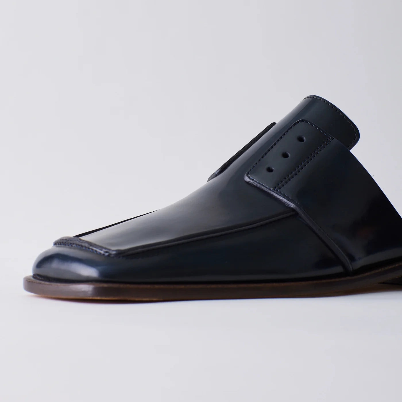 Tibi "Pedro" Loafer Mules in Navy, size 37.5