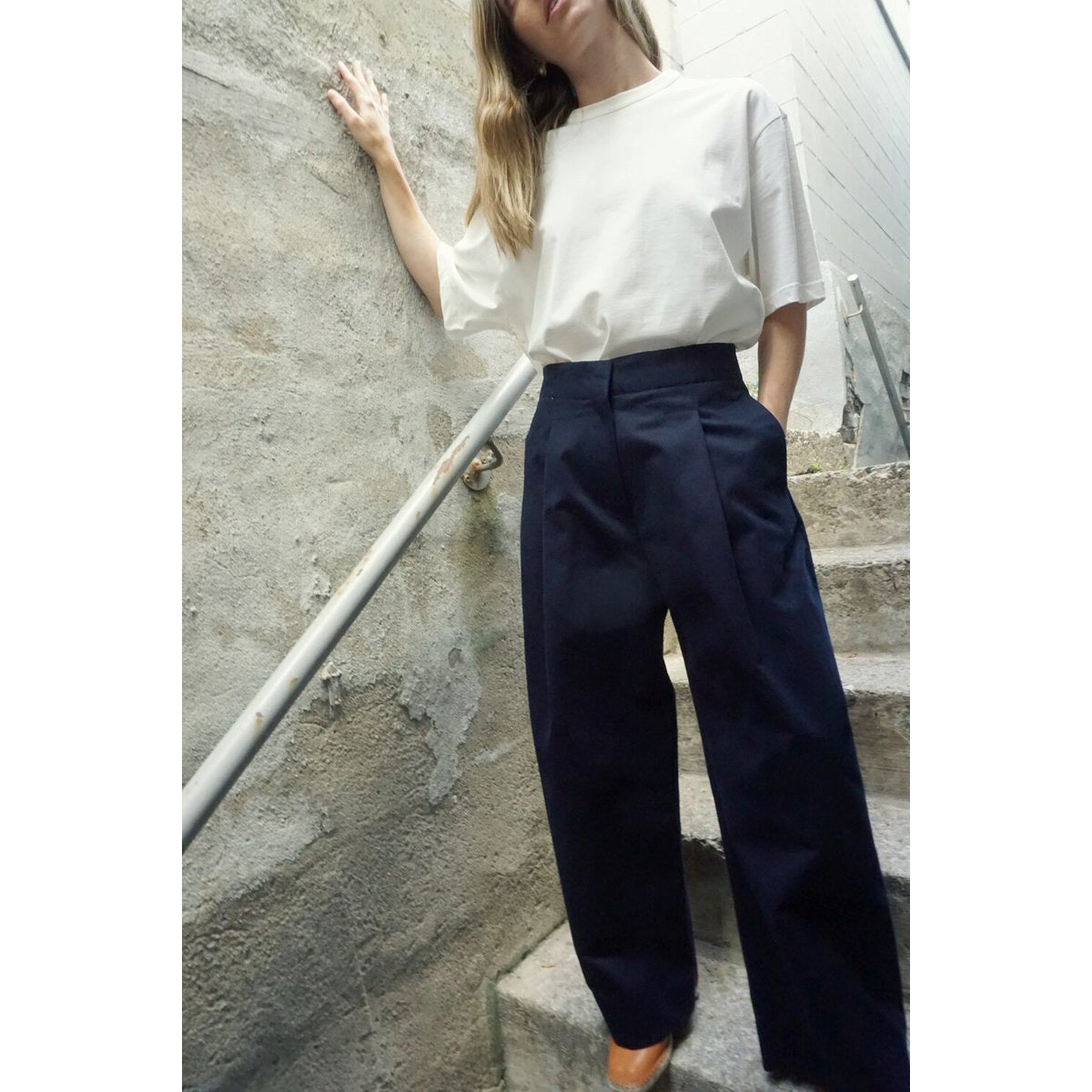 Studio Nicholson "Dordoni" Pant in Dark Navy, size "3"