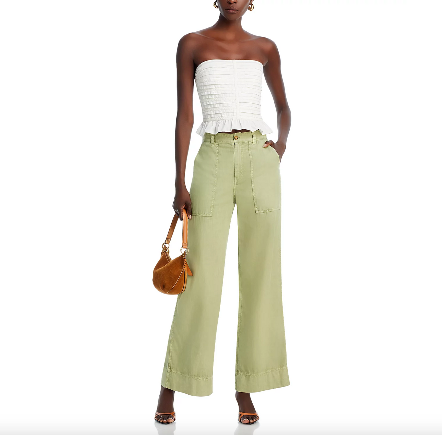 Vanessa Bruno "Carlos" Pant in Green, size 34 (fits size 24 in jeans)