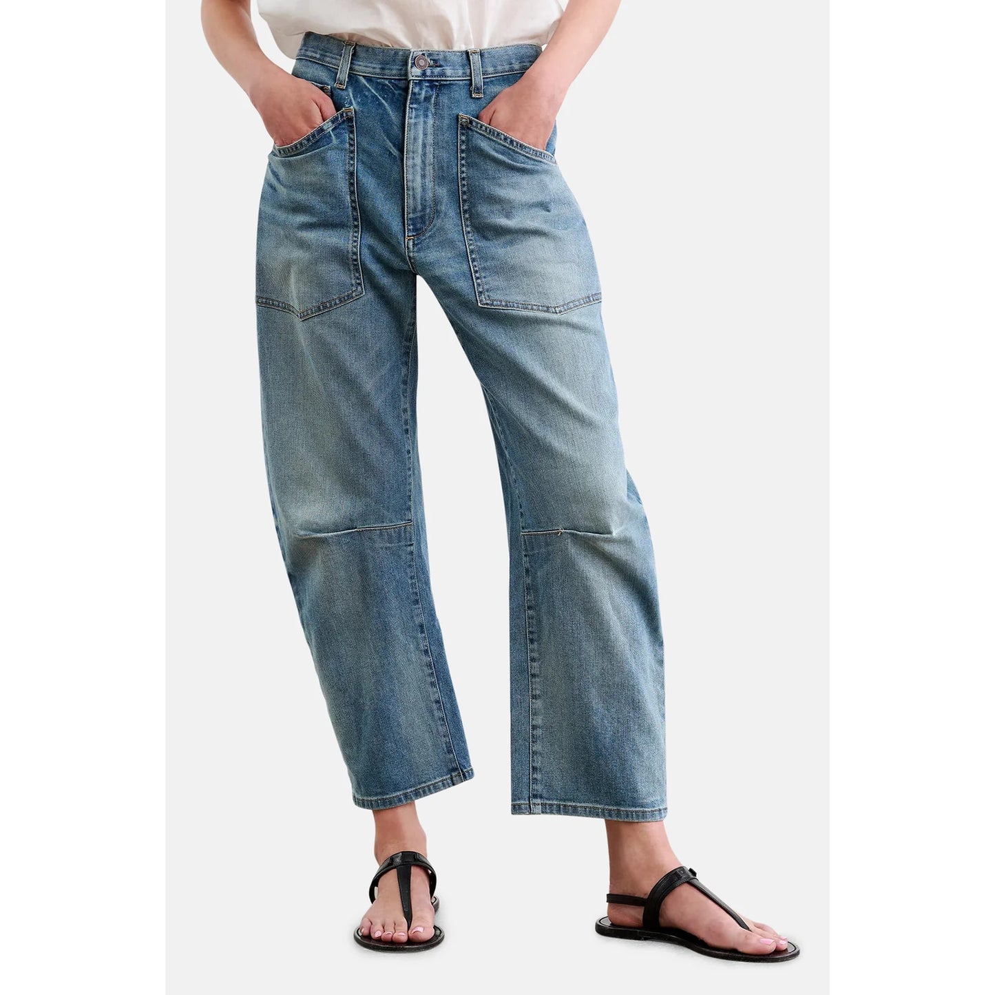 Nili Lotan "Shon" Jeans in Summer Wash, size 28