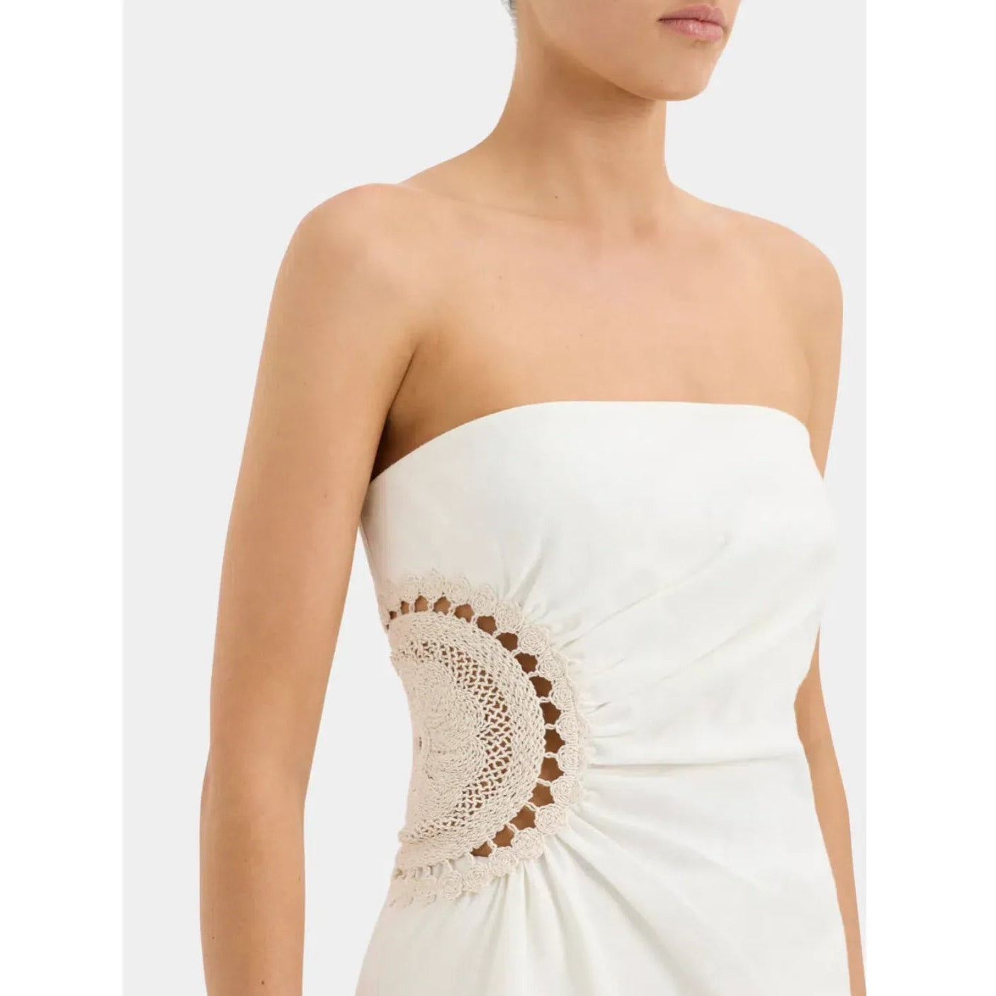 Sir The Label "Atacama" Strapless top in Natural, size "1" (size Small)