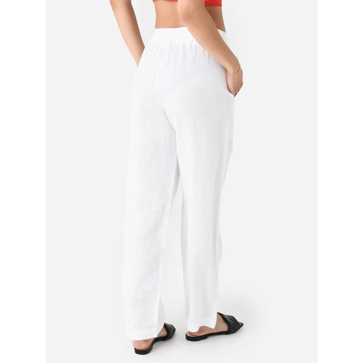 Xirena "Atticus" Linen Pants in White, size XL