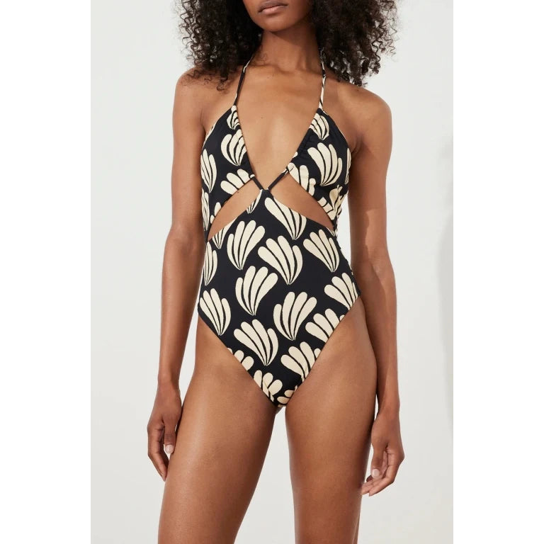 Zulu & Zephyr "Palm" Cut out One Piece, size 4US/8UK