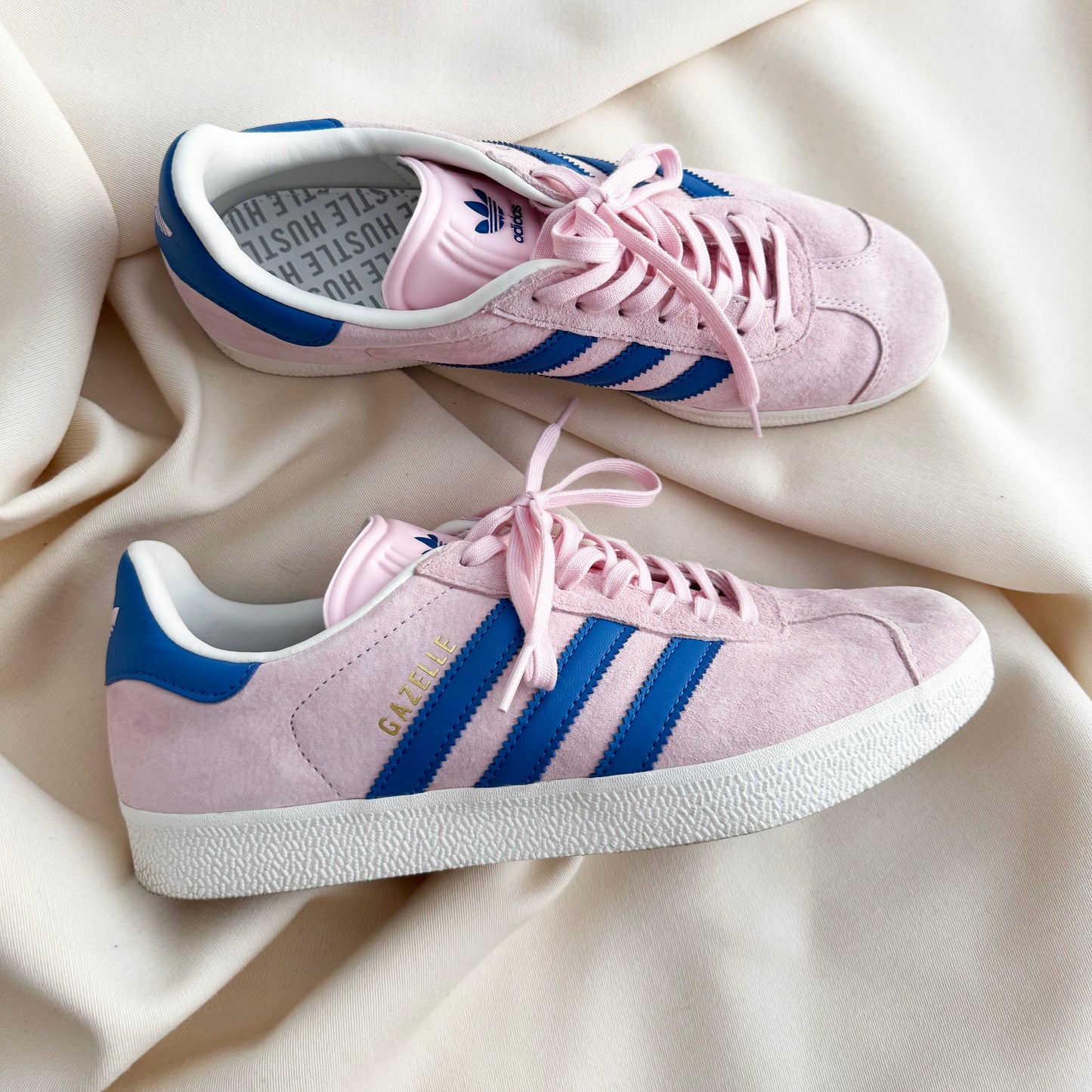 Adidas Gazelle in Pink/Blue, size 9 womens