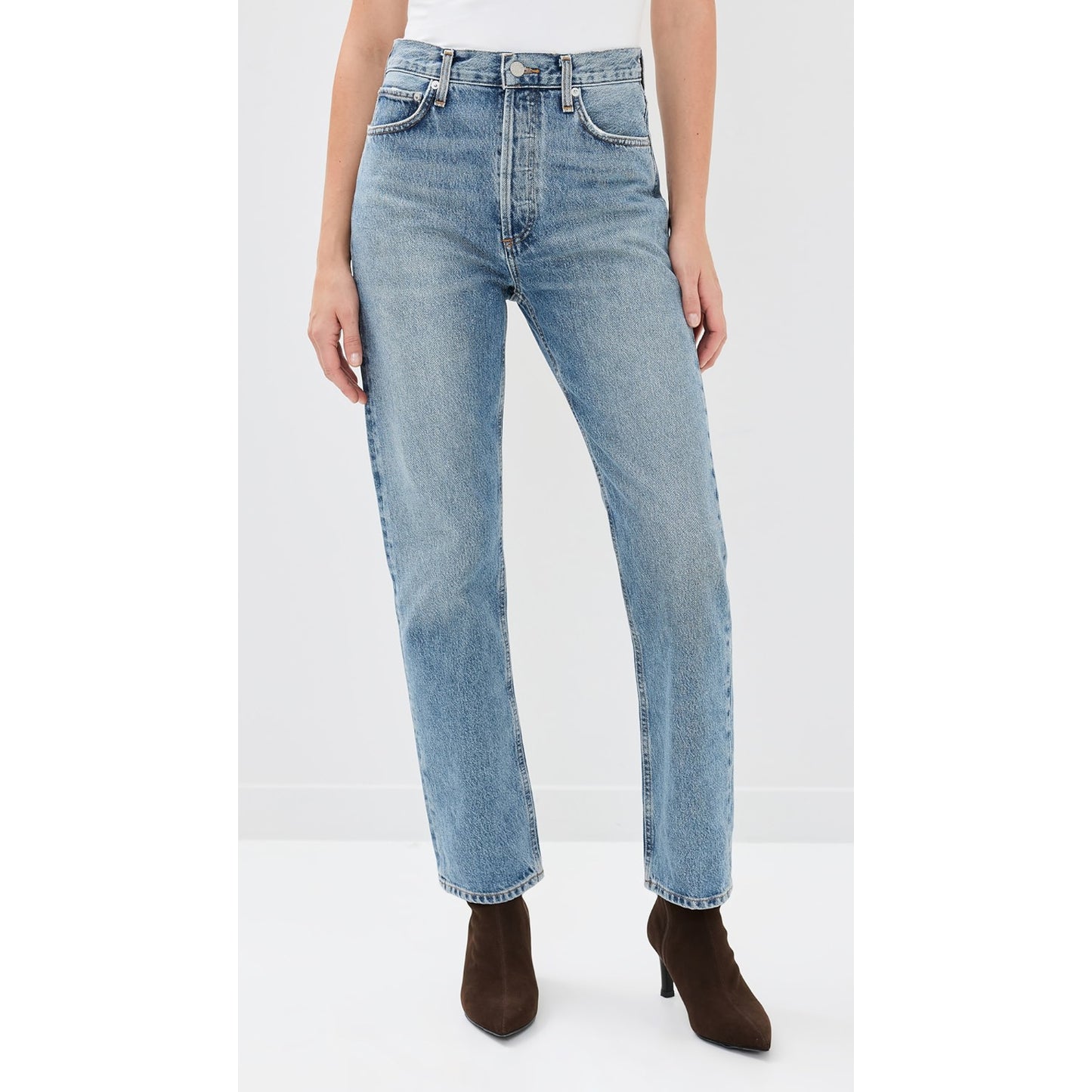 AGOLDE 90's Pinch Waist Jeans in "Navigate", size 34