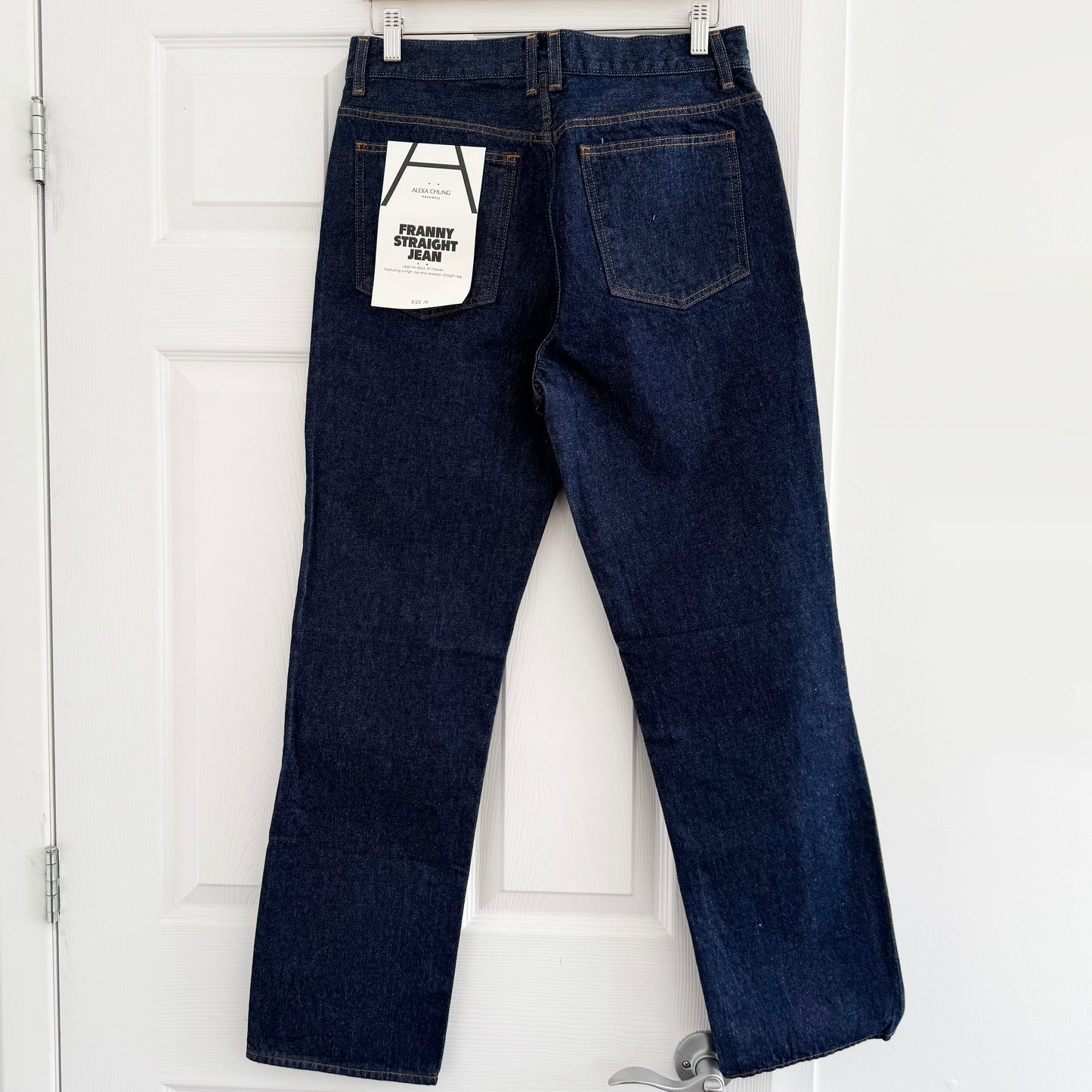Alexa Chung x Madewell "Franny" Straight Jean in Rinse Wash, size 28