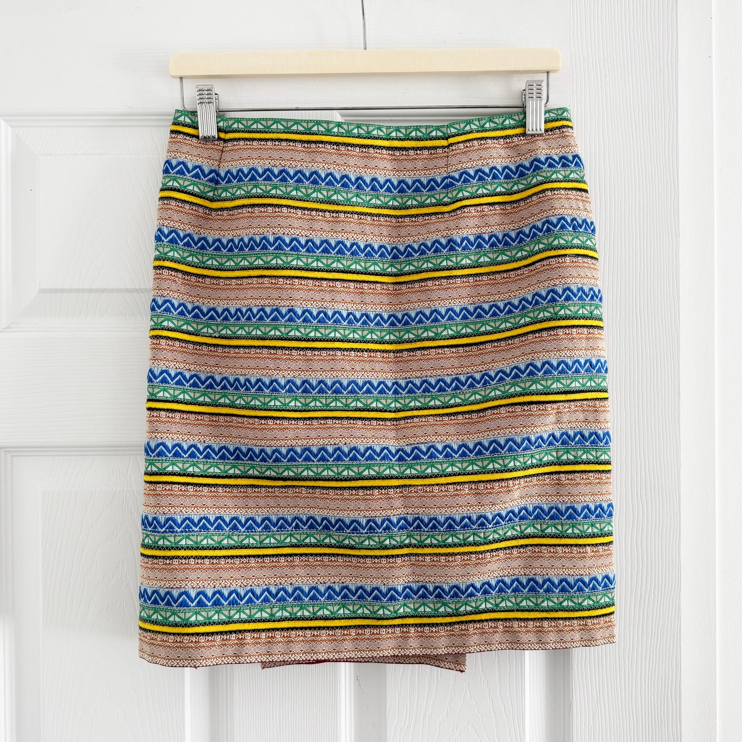 Band of Outsiders Jacquard Wrap Skirt, size "3" (fits US size 4/6)