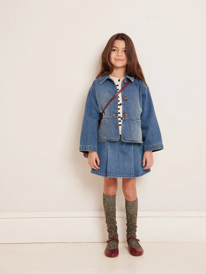 ** KIDS ** Bonpoint "Clarity" Denim Jacket in Blue, size 12 years
