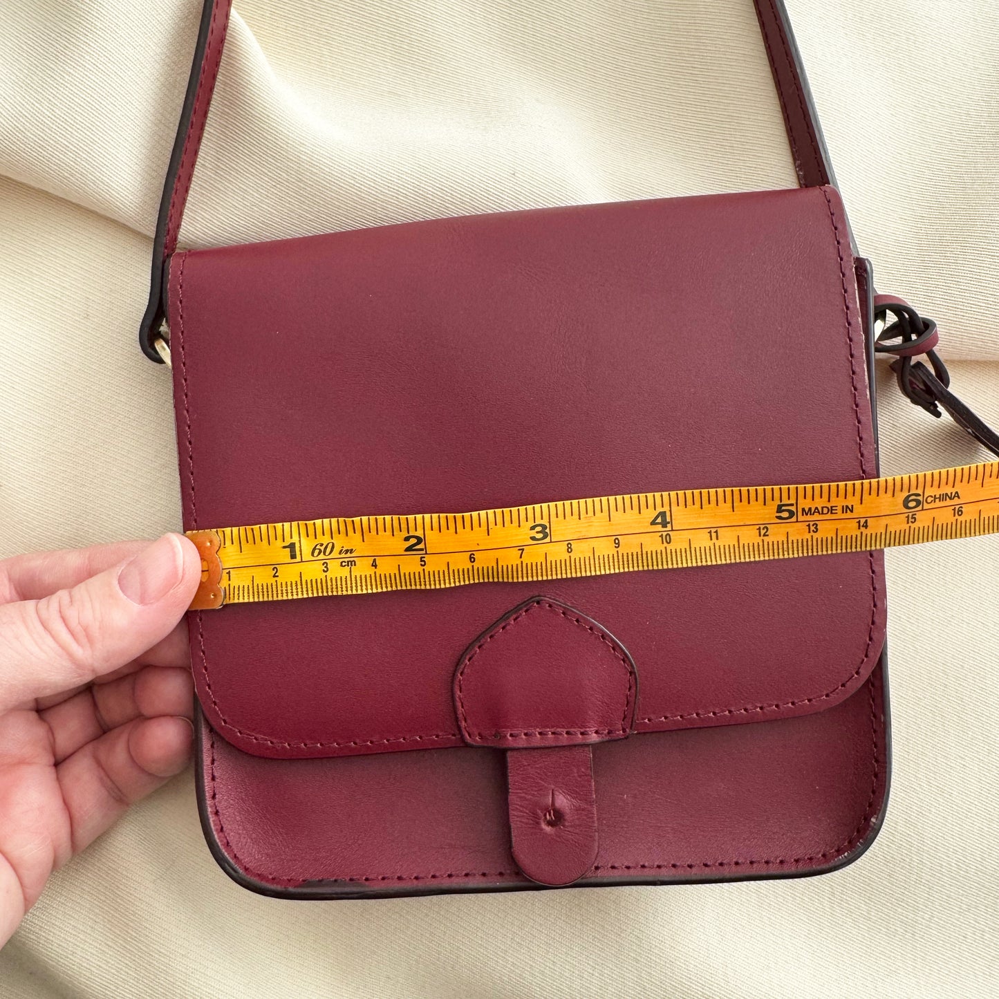 ** KIDS ** Bonpoint Leather Kids Purse in Burgundy