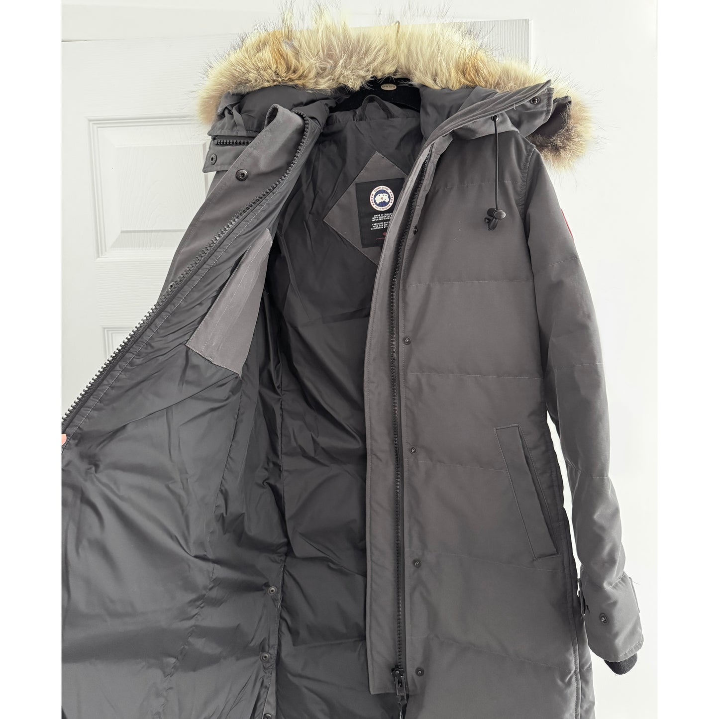 Canada Goose "Shelburne" Parka in Grey, size Small