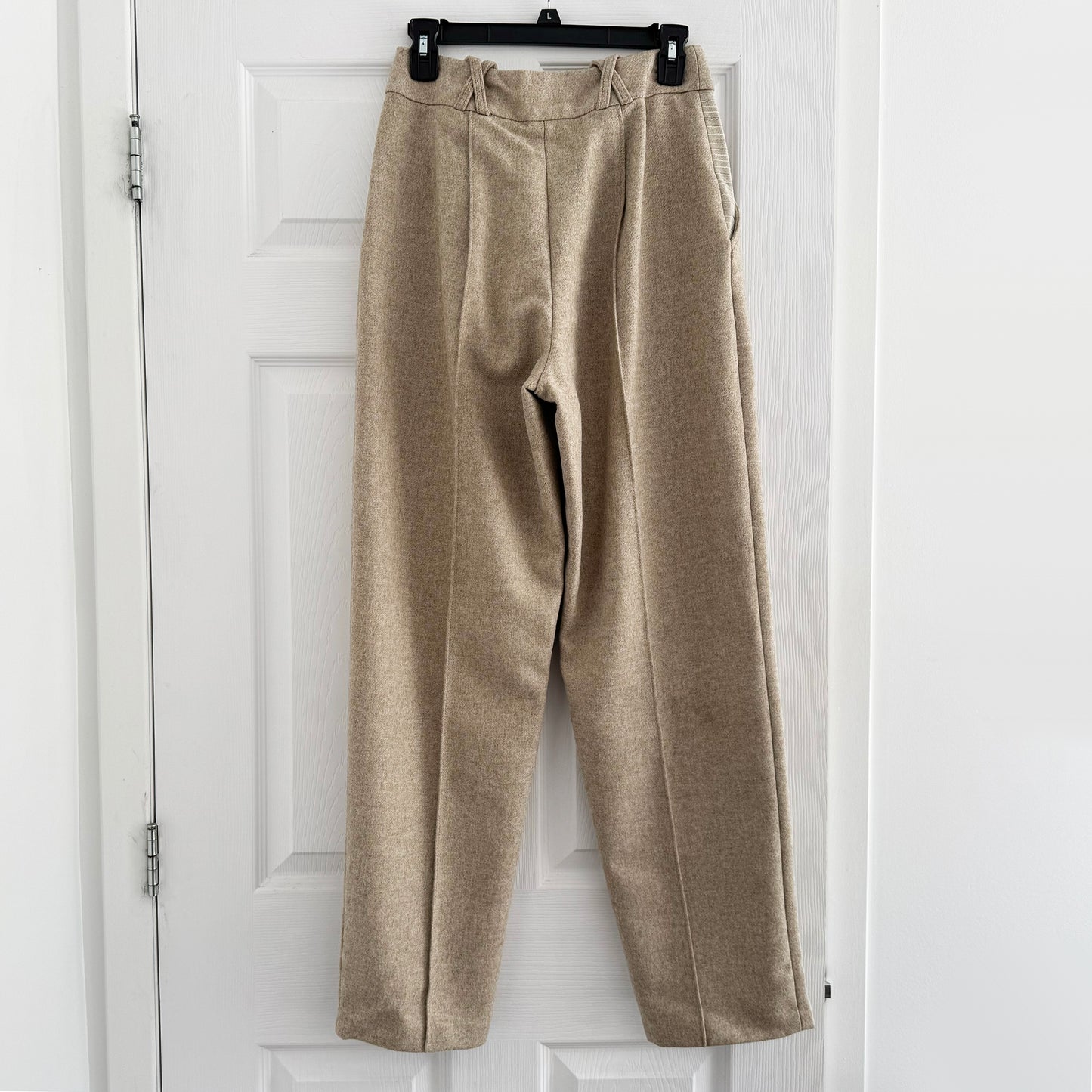 Contessa Mills "Aconitum" Wool Trouser in Beige, size 4 (fits like size 2)