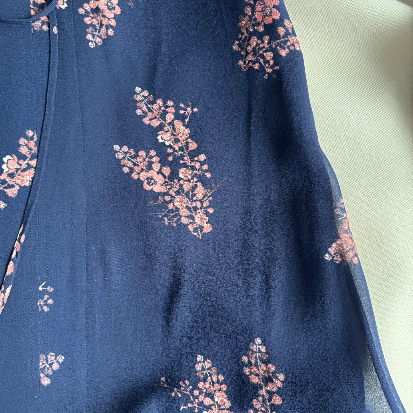 Derek Lam 10 Crosby Long Sleeve Navy Dress, size XS ** AS IS **