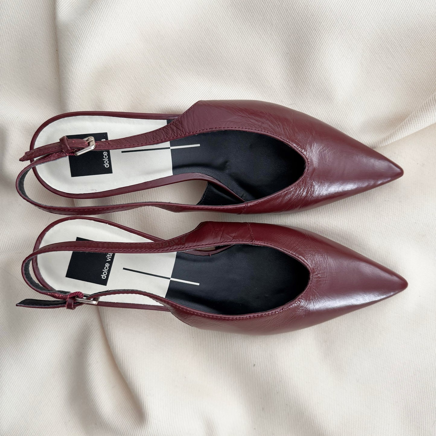 Dolce Vita Slingbacks in Burgundy, size 9