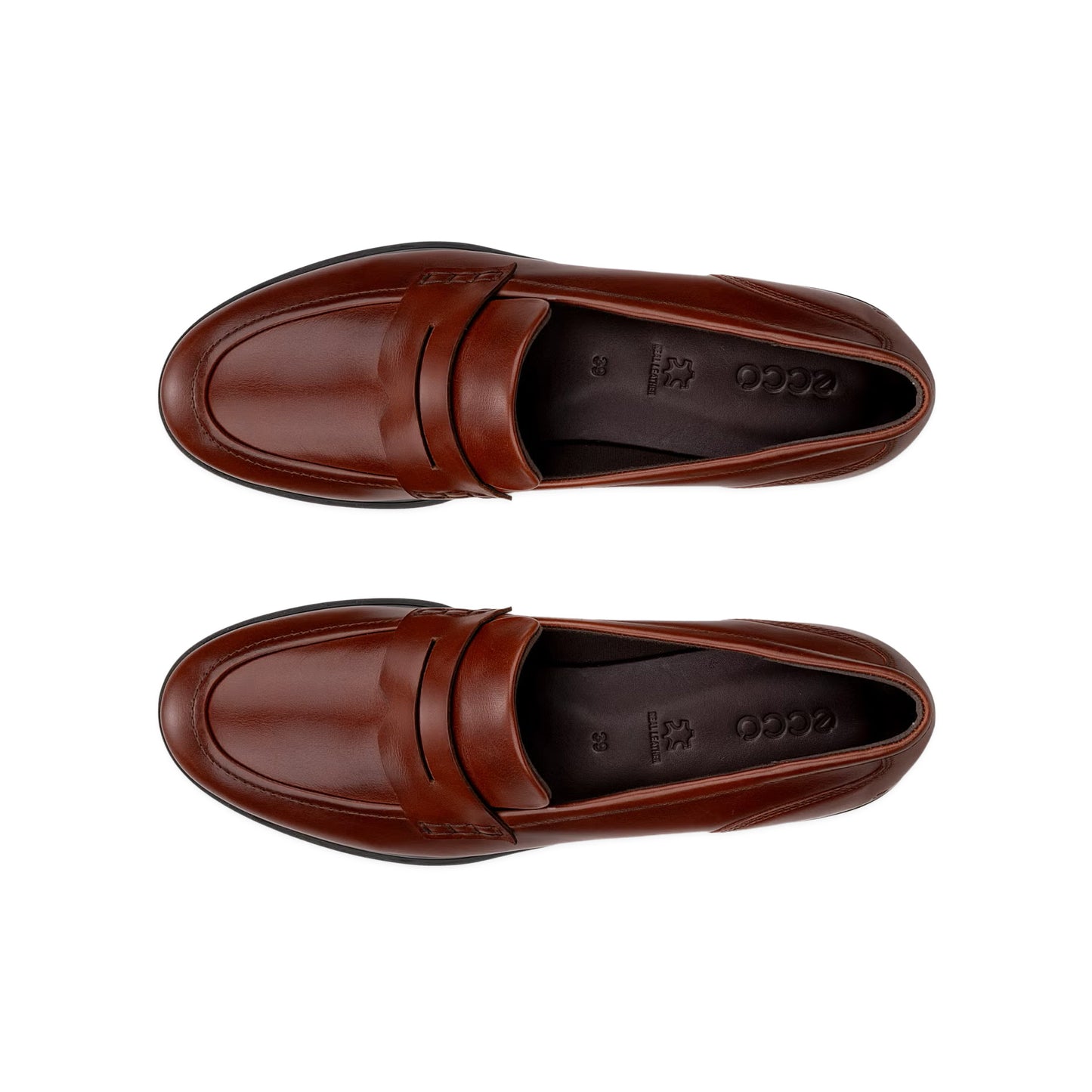 ECCO Brown Loafers, size 40 (fits like 39)