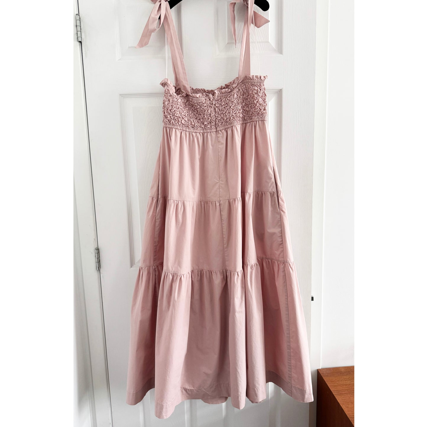 En Saison "Matissa" Tiered Dress in Pink, size Large