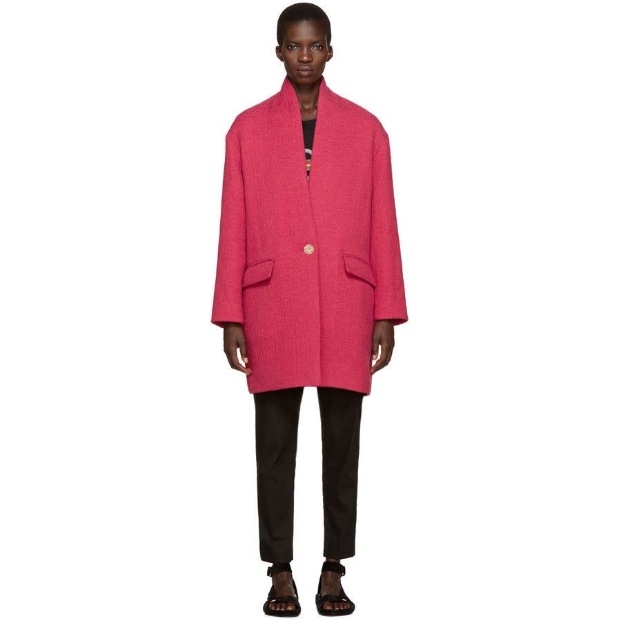 Isabel Marant Etoile Edilon Coat in Pink Red size 36 fits size 4